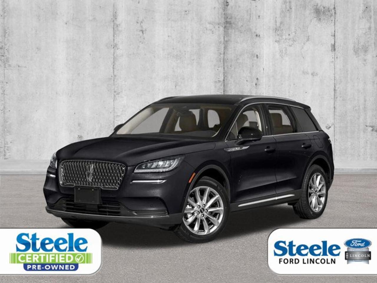 Price to sell - Clearance UnitThe 2020 Lincoln Corsair brings premium comfort, confident turbo power, and refined design to every drive. This used SUV at Steele Ford Lincoln in Halifax shows 64,037 km and pairs a sleek Black exterior with a distinctive Blue interior. With four doors, automatic transmission, and all-wheel drive, the 2020 Lincoln Corsair is ready for daily travel and weekend escapes.Smooth, quiet, and easy to enjoy, this luxury SUV delivers the polished road manners many drivers want. Its 2.0-litre intercooled turbo premium unleaded I-4 engine gives strong response, while the cabin focuses on comfort and calm. This 2020 Lincoln Corsair also includes a heated steering wheel for added comfort in colder Halifax weather.FEATURES OF THE Corsair»» Turbocharged 2.0-litre engine with smooth power»» All-wheel drive for added confidence»» Four-door SUV with premium road presence»» Heated steering wheel for cold morningsADVANCED SAFETY FEATURES»» Driver airbag for front occupant protection»» Four-door design supports easy family access»» All-wheel drive adds road grip»» Solid body structure inspires confidencePERFORMANCE AND EFFICIENCY»» 2.0-litre turbo engine feels responsive»» Automatic transmission delivers smooth shifting»» All-wheel drive helps in poor weather»» Balanced power for city and highwayCOMFORT AND CONVENIENCE»» Heated steering wheel adds winter comfort»» Blue interior offers a unique cabin»» Four doors improve passenger entry»» Quiet ride supports relaxed travelTECHNOLOGY AND CONNECTIVITY»» Clear driver-focused layout feels intuitive»» Easy automatic operation suits daily driving»» Cabin design supports simple control access»» Premium SUV feel enhances every tripCARGO SPACE»» SUV shape offers practical cargo flexibility»» Rear area suits daily errands»» Cabin layout supports passenger belongings»» Useful space for travel gearAWARDS & RECOGNITIONS»» Top Safety Pick, Insurance Institute for Highway Safety, 2020WHAT OTHER OWNERS LIKE»» Smooth and quiet highway ride»» Strong turbo power for passing»» Comfortable cabin for daily commuting»» Confident all-wheel drive tractionThis used 2020 Lincoln Corsair stands out with elegant style, useful utility, and a premium driving feel. Its Black exterior gives it a clean, upscale look, while the Blue interior adds character inside. For drivers seeking a refined compact luxury SUV with turbocharged performance and year-round traction, this model offers a strong balance of comfort and confidence.Steele Ford Lincoln in Halifax is proud to offer this well-kept 2020 Lincoln Corsair to drivers who want upscale design and practical versatility in one package. With automatic transmission, all-wheel drive, a heated steering wheel, and 64,037 km, it is a smart choice for drivers who value comfort, control, and premium appeal.This 2020 Lincoln Corsairs VIN is: 5LMCJ2D91LUL27320.