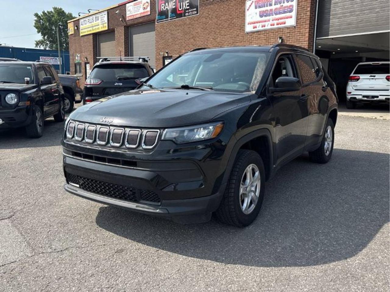 Come see this certified 2022 Jeep Compass Sport 4x4 | Heated Seats | Reverse Cam | Carplay + Android Auto | Roof Rails | and More !. Its Automatic transmission and 2.4 L engine will keep you going. This Jeep Compass features the following options: Reverse Camera, Air Conditioning, Heated Seats, Tilt Steering Wheel, Steering Radio Controls, Power Windows, Power Locks, Traction Control, Power Mirrors, and Android Auto / Apple CarPlay. Stop by and visit us at Mark Wilsons Better Used Cars, 5055 Whitelaw Road, Guelph, ON N1H 6J4.MASSIVE SELECTION: 500+ vehicles in ONE LOCATION, all Live Market Priced for the best value!STRAIGHTFORWARD & TRANSPARENT PRICING: Our Advertised Price INCLUDES:Safety Certification! (No separate certification fee upcharge).FREE Carfax History Report!NO upcharge for paying cash!CONFIDENCE & PEACE OF MIND: 30-Day/3,000 km Warranty INCLUDED! Plus a 5-Day Exchange Privilege!*EASY FINANCING: Better-than-bank rates, $0 Down, and 3 Months No Payments available OAC. BAD CREDIT APPROVED HERE!WE BUY CARS: Get Top Dollar for your trade, or sell us your vehicle for CASH even if you dont buy ours!www.shopwilsons.comAn Honest, Transparent Buying Experience. Trusted in business since 1961!(Cash Prices Exclude HST and Licensing Fees only.)
