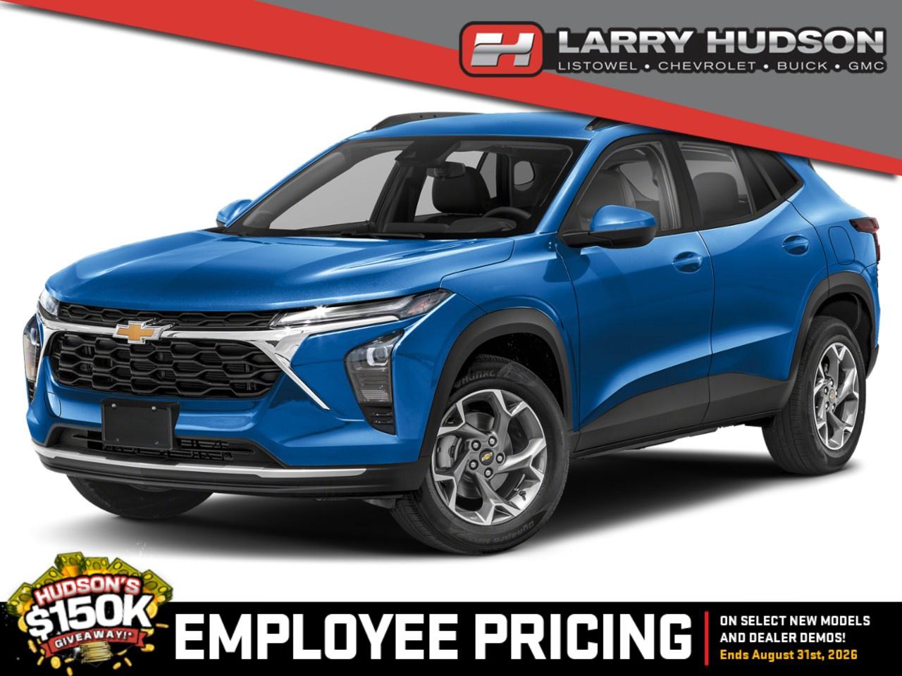 HUDSONS HAS IT! See it - Drive it - Own it - LOVE it. At Larry Hudson Chevrolet Buick GMC we make car buying a breeze! New car pricing with $0 down approvals are among your options (*on approved credit). There are a variety of finance and lease options available. Also expect top dollar for your trade-in! Selling price/payment shown includes cash incentive(s). Does not include HST & Licensing. Bi-Weekly payments reflect current Chevrolet Buick and GMC incentives. We have professional Product Specialist to guide you through your vehicle purchase. Contact us for more info! 1-800-350-3325