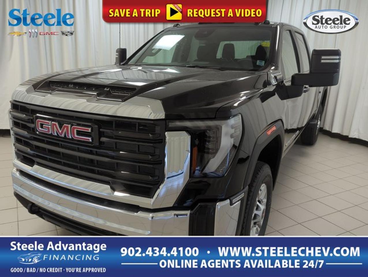 Built for hard work and ready for Atlantic Canada roads, this 2026 GMC Sierra 2500 PRO delivers heavy-duty capability with a confident, no-nonsense design. Finished in Black with a Black interior, this four-door pickup pairs a 6.6L gas V8 engine with an automatic transmission and 4 roues motrices for strong performance in demanding conditions.At Steele Chevrolet Buick GMC in Dartmouth, this Sierra 2500 PRO stands out as a serious truck for drivers who need strength, space, and everyday usability. The off-road suspension adds extra confidence on rougher terrain, while the power outlet brings added practicality for worksites, gear, and weekend tasks. This truck focuses on the essentials that matter most.FEATURES OF THE Sierra 2500 PROHeavy-duty pickup built for demanding tasksBlack exterior with bold professional lookBlack interior with practical cabin layoutFour-door cab for easy passenger accessTRUCK FEATURES4 roues motrices for added tractionOff-road suspension supports rougher road travelStrong gas V8 for hauling confidenceHeavy-duty chassis built for truck dutyADVANCED SAFETY FEATURESFour-wheel stability helps maintain controlHeavy-duty build inspires driver confidenceElevated driving position improves forward visibilityRobust braking support suits truck demandsPERFORMANCE AND EFFICIENCY6.6L gas V8 delivers strong outputAutomatic transmission supports smooth power deliveryFour-wheel drive helps in poor conditionsOff-road suspension improves rugged-road composureCOMFORT AND CONVENIENCEFour doors improve daily cabin accessSpacious cabin supports work and travelPractical layout keeps controls within reachPower outlet adds useful cabin flexibilityTECHNOLOGY AND CONNECTIVITYPower outlet supports tools and devicesClear truck-focused controls aid daily useSimple cabin design supports easy operationUseful features focus on practical needsCARGO SPACEPickup bed supports large gear haulingCabin offers room for passengersHeavy-duty design suits work equipment needsUseful truck format supports varied tasksWHAT OTHER OWNERS LIKEStrong V8 power for heavy jobsFour-wheel drive for year-round confidencePractical cabin layout for daily workOff-road suspension for rougher routesThe 2026 GMC Sierra 2500 PRO is made for drivers who value strength, durability, and straightforward capability. Its gas-powered 6.6L V8 is well suited for hauling, jobsite use, and daily truck duty, while the automatic transmission helps deliver smooth and controlled performance in traffic, on highways, and on back roads.The Black exterior gives this heavy-duty pickup a clean and commanding appearance. Inside, the Black cabin keeps the look cohesive and professional. With four doors, access is easy for passengers, gear, and everyday use, making this truck a practical fit for both work crews and personal tasks.A key highlight on this Sierra 2500 PRO is its off-road suspension. This feature helps the truck handle uneven surfaces with greater composure, which can be especially valuable on rural properties, gravel roads, and jobsite approaches. Combined with 4 roues motrices, it adds useful confidence when road conditions become less predictable.The included power outlet adds another layer of utility. Whether powering smaller equipment, charging devices, or supporting workday convenience, it is a feature that fits the real-world needs of truck owners. This Sierra 2500 PRO keeps the focus on practical value and proven heavy-duty purpose.This 2026 GMC Sierra 2500 PROs VIN is: 1GT4ULE77TF348487.