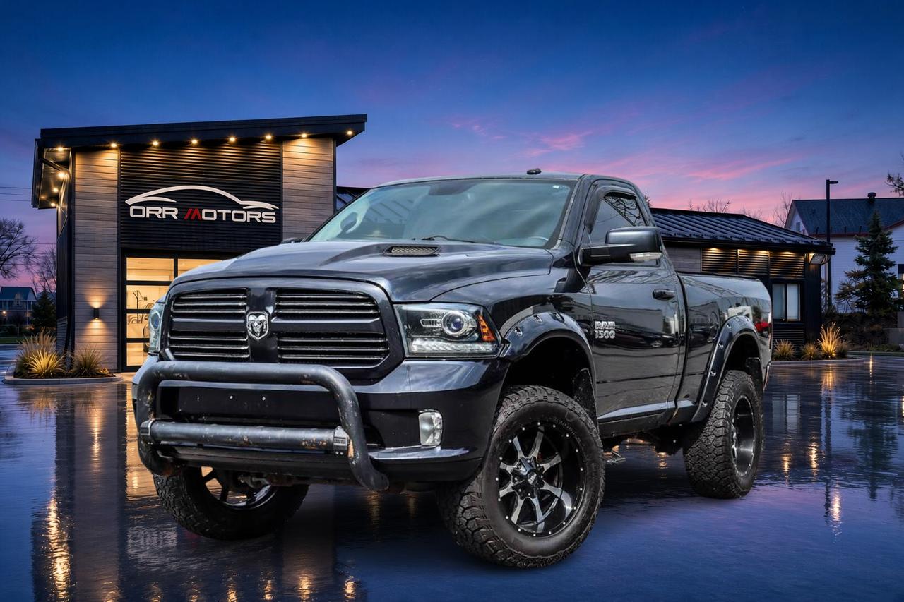 Black 2015 RAM 1500 Pickup Truck Four-Wheel Drive 8-Speed Automatic