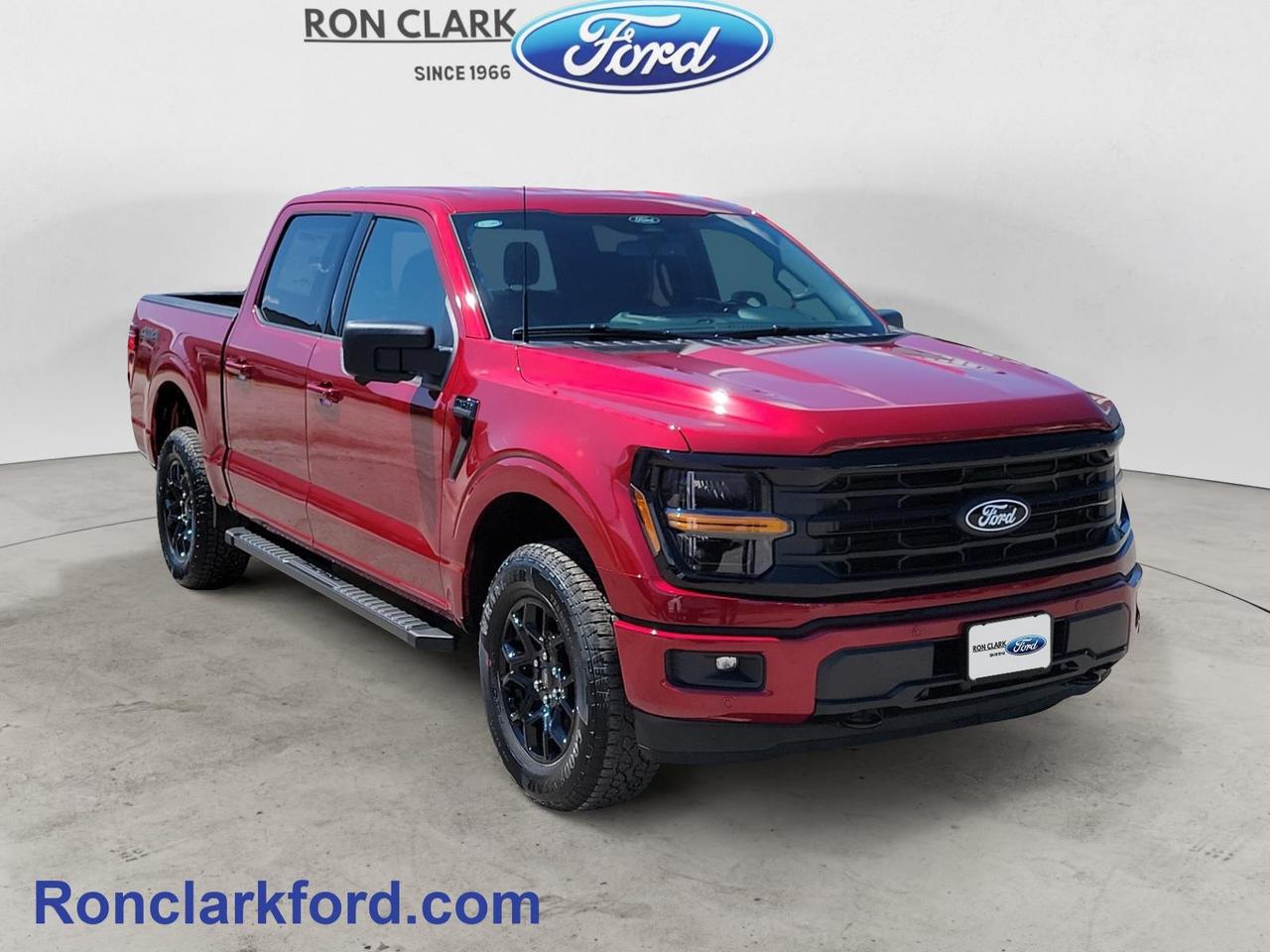 Finished in eye-catching Ruby Red Metallic with a Black interior, this 2026 Ford F-150 XLT is ready to tackle workdays, weekends, and everything in between. Powered by the legendary 3.5L EcoBoost® V6 engine paired with a 10-speed automatic transmission, it delivers the impressive power, capability, and efficiency that have made the F-150 Canadas best-selling truck.The bold XLT Black Appearance Package gives this F-150 a commanding presence with sleek blacked-out styling that perfectly complements the rich Ruby Red Metallic exterior. Inside, youll appreciate a comfortable and functional cabin designed with todays driver in mind, while the power sliding rear window adds extra convenience and fresh-air versatility.When its time to get the job done, the Bed Utility Package with Tailgate Step makes loading, unloading, and accessing the truck bed easier than ever, whether youre hauling tools to the job site or gear for your next adventure.Combining legendary F-Series capability, modern technology, bold styling, and everyday practicality, this 2026 Ford F-150 XLT is built to exceed expectations wherever the road—or trail—takes you. Stop by Ron Clark Ford today to see it in person and experience why the F-150 continues to set the standard for full-size pickup trucks.Come to the dealer you can trust. 58 years and counting Ron Clark Ford & Jayco RV is known for great value and being best in customer service! We serve and deliver all over Ontario including destinations such as Wyoming, Petrolia, Sarnia, London, Guelph, Kitchener-Waterloo, Hamilton, GTA, Ottawa & Chatham-Kent. Call or visit us at RON CLARK FORD & JAYCO RV to view and test drive today! RON CLARK FORD where else!!