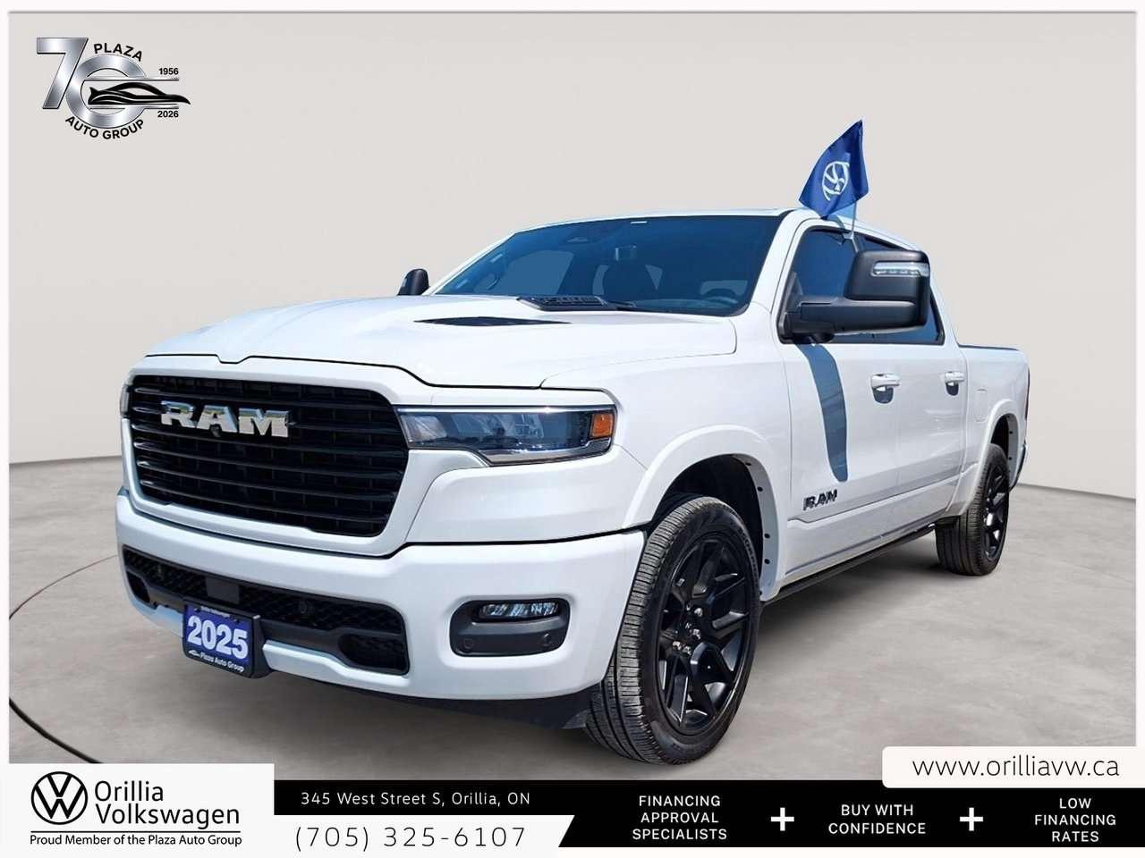 2025 RAM 1500 Laramie Trailer Tow Group   360 Camera   Heated Leather Seats / Photo0