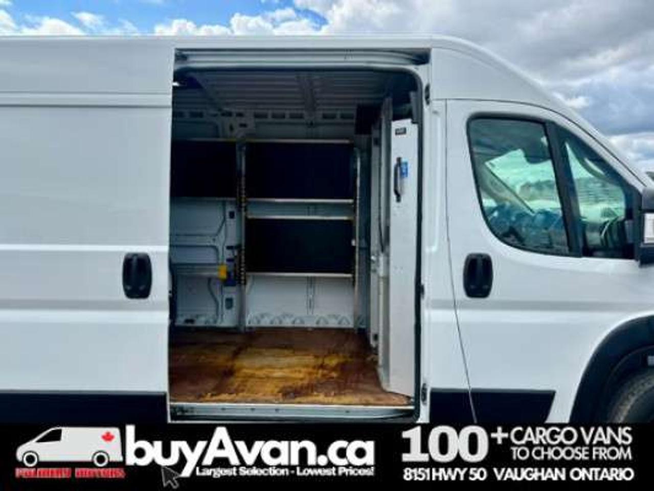 2023 RAM ProMaster 3500 159WB High Roof Divider + Shelves *NO ACCIDENTS* Photo