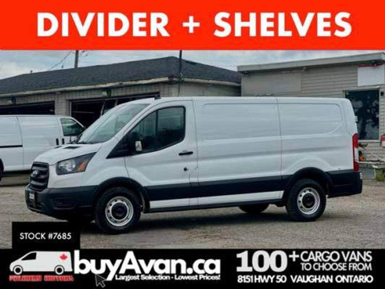 2020 Ford Transit Cargo Low Roof  Divider + Shelves *SAFETY INCLUDED* Photo