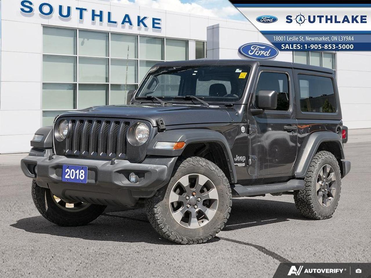 <p>The 2018 Jeep Wrangler Sport 4x4 in sophisticated black exudes a robust 4x4 drivetrain, perfect for navigating both rugged terrains and city streets with confidence and ease.</p><p>This SUV's daring exterior is complemented by stylish alloy wheels and a versatile hard top, guaranteeing a commanding presence wherever you go. Inside, enjoy modern conveniences including a Bluetooth connection for seamless integration with your devices, and cruise control to make long journeys more enjoyable.</p><p>Stay safe and informed with advanced features such as a backup camera, ensuring effortless parking and reverse driving, and brake assist which adds an extra layer of safety. This Wrangler's automatic transmission allows for a smooth and responsive driving experience.</p><p>Ideal for off-road adventurers and urban explorers alike, this Jeep Wrangler is ready to elevate your driving escapades. Visit Southlake Ford to immerse yourself in this capable vehicle and inquire about making it your own today!</p> <p>At Southlake Ford Lincoln we spend countless hours researching live market data to ensure the price you see here is a real, genuine, "BUY NOW" price. We believe that the better we price our vehicles the faster we sell them! We believe in transparency; we make our CarFax reports available to you at all times, no request necessary. Every one of our vehicles unless otherwise stated will come certified, professionally detailed, and with fresh oil and filter. </p>