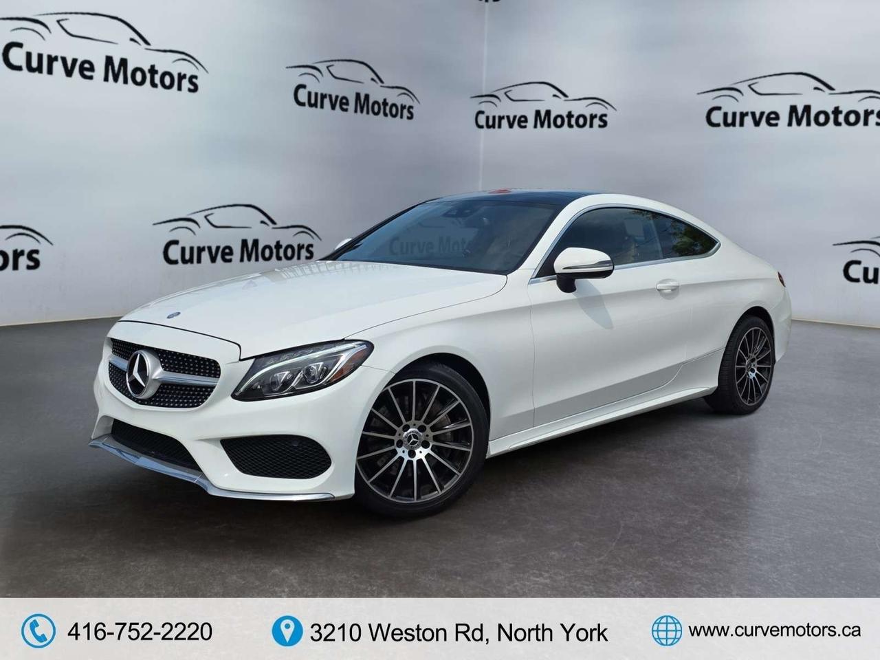 2017 Mercedes-Benz C-Class C300 4MATIC COUPE AMG PKG * BROWN INT / NAVI / CAM / PANORAMIC Photo