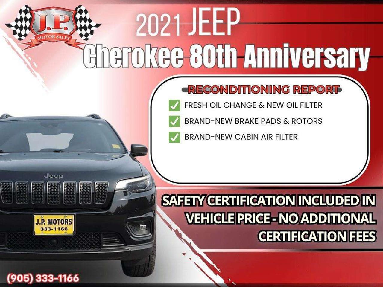 2021 Jeep Cherokee North Apple CarPlay & Android Auto • Remote Start System • Built-In Wi-Fi Hotspot • Navigation System • Heated Front Seat Photo