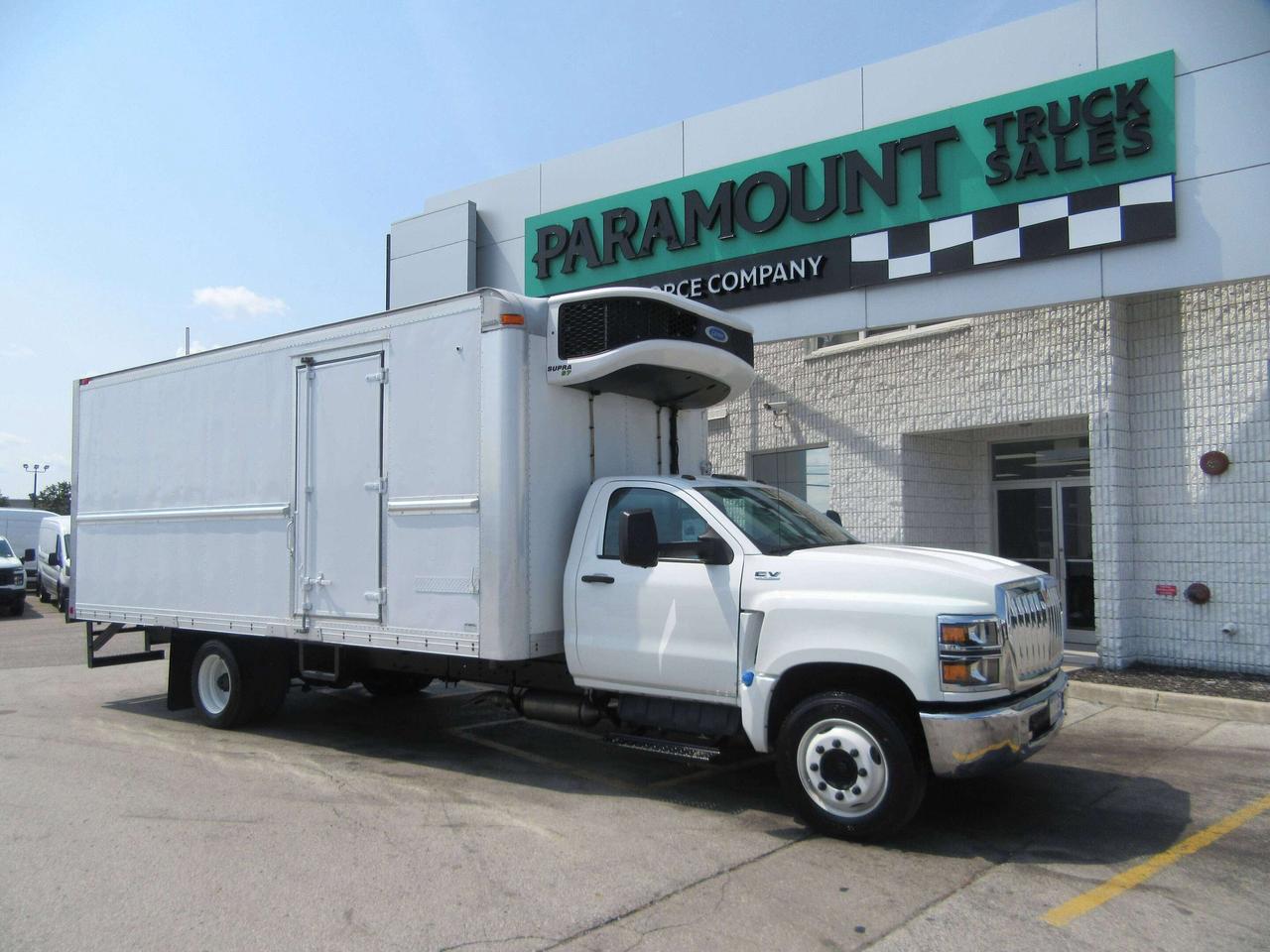 2023 International CV 515 20FT REEFER BOX WITH CARRIER S7 REEFER Photo0