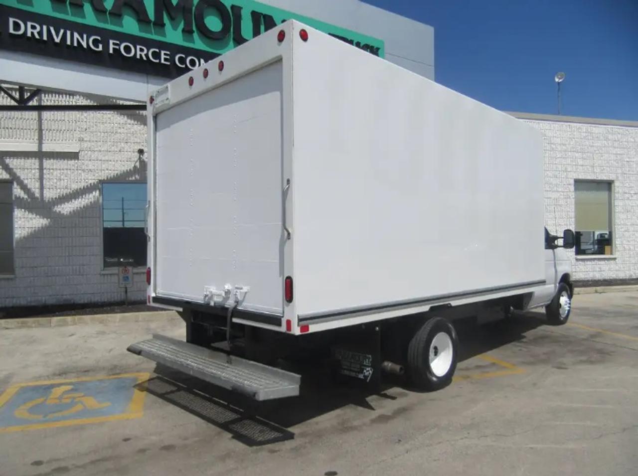 2025 Ford E-450 GAS 16FT HIGH BOX CUBE VAN WITH ROLL OUT RAMP Photo2