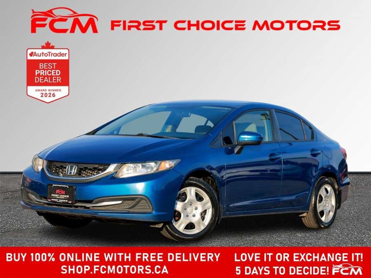 2015 Honda Civic LX   FULLY CERTIFIED WITH WARRANTY Photo