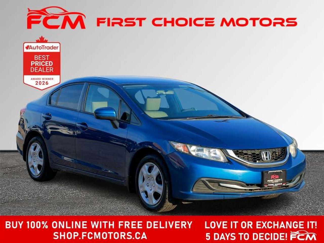 2015 Honda Civic LX   FULLY CERTIFIED WITH WARRANTY Photo