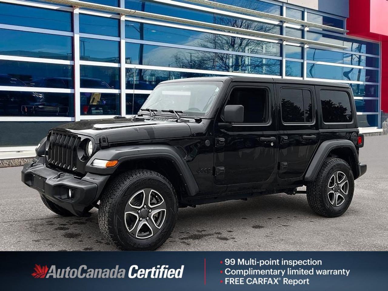 2022 Jeep Wrangler Unlimited Sport | One owner | Low Kilometers | CarPlay | Android Auto | Push Button Start | Photo0