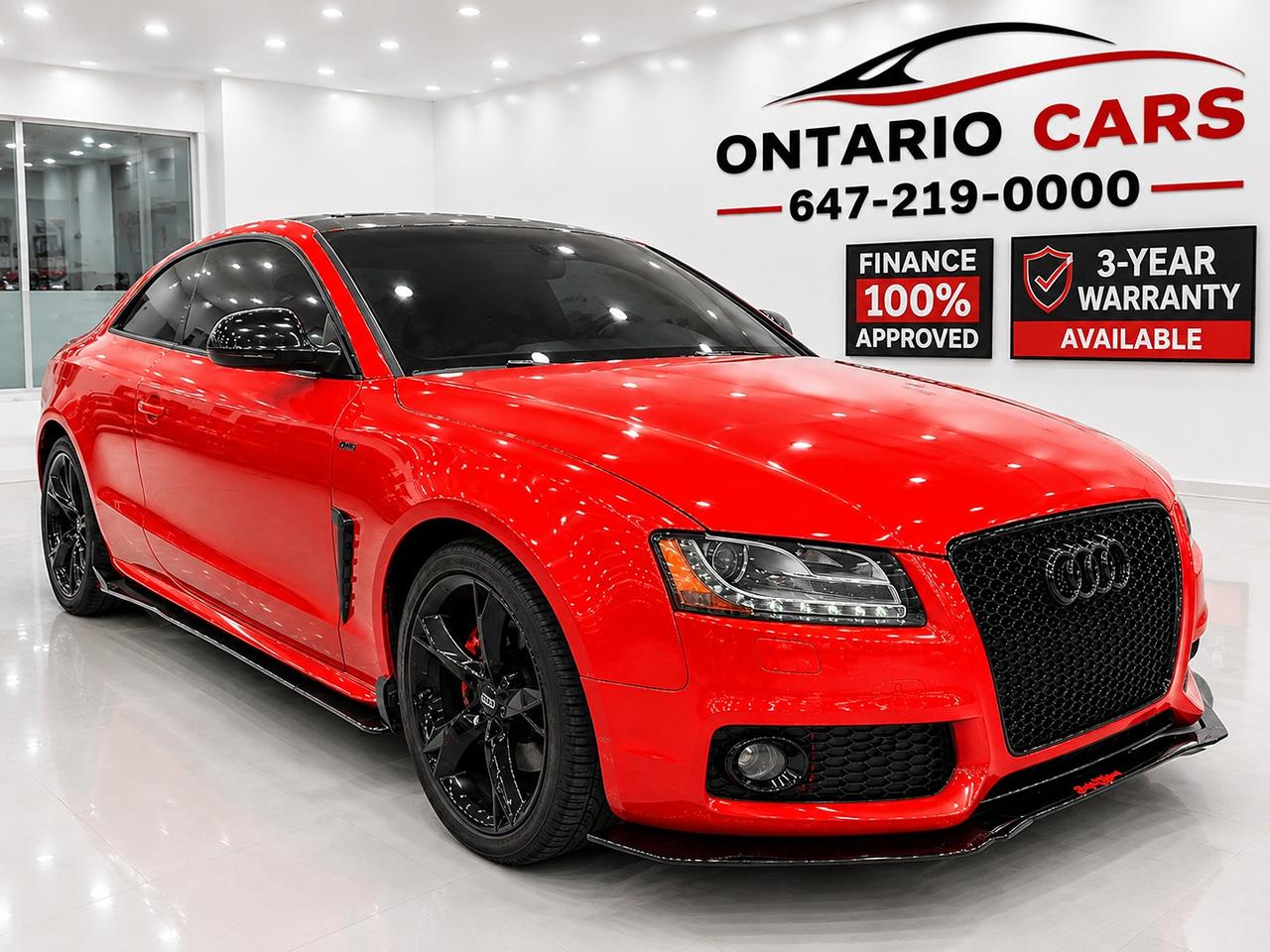 <div class=sc-kDJXQM kxRhEp><section class=sc-eSUHFy bYnWxQ><div class=sc-jTkVfb sc-durwqT sc-SQVio jjWuLZ giViVQ gwTSuQ><h1>2009 Audi A5 quattro AWD &ndash; Luxury Coupe &ndash; Excellent Condition!</h1><p>📞&nbsp;<strong>Call or Text Anytime:</strong>&nbsp;<strong>647-219-0000</strong></p><h2>No Money Down? No Problem!</h2><p><strong>Easy Monthly Payments &ndash; All Credit Welcome!</strong></p><p><strong>ONTARIO CARS</strong>&nbsp;📍 440 Kennedy Road, Toronto, ON M1K 2A8</p><h3>Only&nbsp;<strong>146,609 KM</strong></h3><p>✅ Fully Tested & Safety Certified ✅ Excellent Mechanical & Cosmetic Condition ✅ Competitive Market Pricing ✅&nbsp;<strong>3-Year Extended Warranty Available</strong>&nbsp;✅ Ready to Drive Home Today!</p><h2>Vehicle Features</h2><ul><li><p>Powerful&nbsp;<strong>3.2L V6 Engine</strong></p></li><li><p>Smooth&nbsp;<strong>6-Speed Automatic Transmission</strong></p></li><li><p>Legendary&nbsp;<strong>quattro All-Wheel Drive (AWD)</strong></p></li><li><p>Premium Leather Interior</p></li><li><p>Heated Front Seats</p></li><li><p>Power Front Seats</p></li><li><p>Power Sunroof</p></li><li><p>Dual-Zone Automatic Climate Control</p></li><li><p>Bluetooth Hands-Free Calling</p></li><li><p>AM/FM Stereo, CD/MP3 Player & AUX Input</p></li><li><p>Multi-Function Steering Wheel</p></li><li><p>Cruise Control</p></li><li><p>Keyless Entry</p></li><li><p>Power Windows, Door Locks & Heated Power Mirrors</p></li><li><p>Premium Alloy Wheels</p></li><li><p>Xenon Headlights</p></li><li><p>Fog Lights</p></li><li><p>Electronic Stability Control (ESC)</p></li><li><p>Traction Control</p></li><li><p>ABS Brakes</p></li><li><p>Front, Side & Curtain Airbags</p></li><li><p>Split-Folding Rear Seats</p></li><li><p>Sport-Tuned Suspension</p></li><li><p>Stylish 2-Door Luxury Coupe Design</p></li></ul><h2>Why Buy From ONTARIO CARS?</h2><p>✔ Serving the GTA for&nbsp;<strong>14 Years</strong>&nbsp;✔ Over&nbsp;<strong>60% of Our Customers</strong>&nbsp;Are Repeat Buyers or Referrals ✔ Every Vehicle Is Thoroughly Tested & Professionally Inspected ✔&nbsp;<strong>Free Vehicle History Report</strong>&nbsp;Included with Every Purchase ✔ Friendly, Honest & No-Pressure Customer Service</p><p>📞&nbsp;<strong>Call or Text:</strong>&nbsp;<strong>647-219-0000</strong></p><p>🌐&nbsp;<strong>Website:</strong>&nbsp;<a href=http://theontariocars.com/ rel=noopener noreferrer nofollow><strong>theontariocars.com</strong></a>&nbsp;👍&nbsp;<strong>Facebook:</strong>&nbsp;<a href=http://facebook.com/ontariocar rel=noopener noreferrer nofollow><strong>facebook.com/ontariocar</strong></a></p><p><strong>HST & Licensing Extra. All Other Fees Are Included.</strong></p></div></section></div><section class=sc-eSUHFy bYnWxQ><div class=sc-jEufAE hEUrCZ><section class=sc-jeDxkM gAyQbj data-testid=details-view-grid-section-highlights><div class=sc-jTkVfb sc-dHPFqY sc-kgEcCx sc-cqAmco jjWuLZ eAnLvI jmaYEq doSRNZ><div class=sc-jTkVfb sc-dHPFqY sc-kgEcCx jjWuLZ eAnLvI jmaYEq>&nbsp;</div></div></section></div></section>