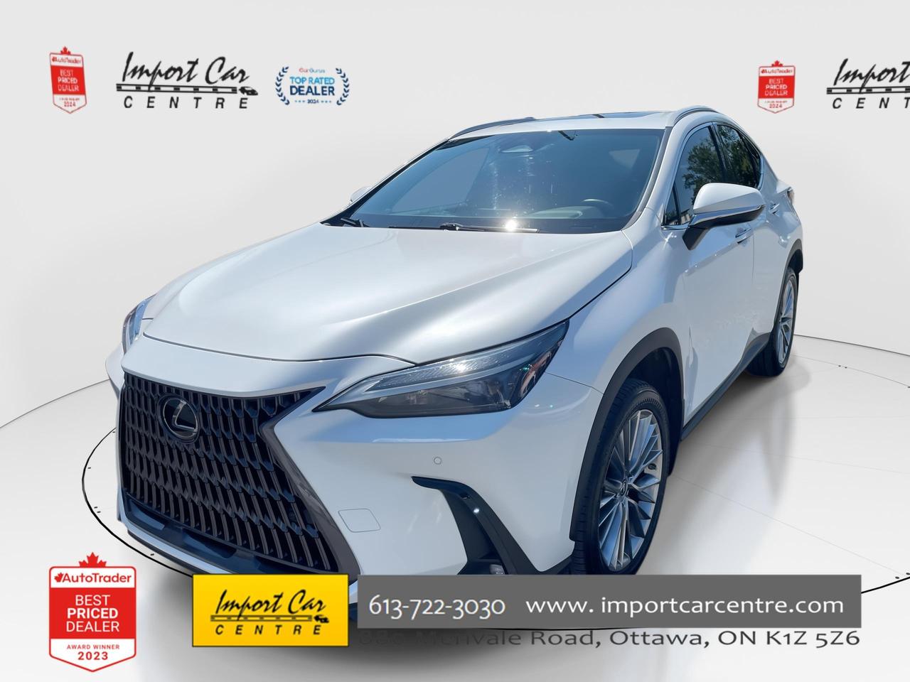 Used 2022 Lexus NX 350 LEATHER, ROOF, HEATED & VENTED SEATS, HEATED STEER for sale in Ottawa, ON