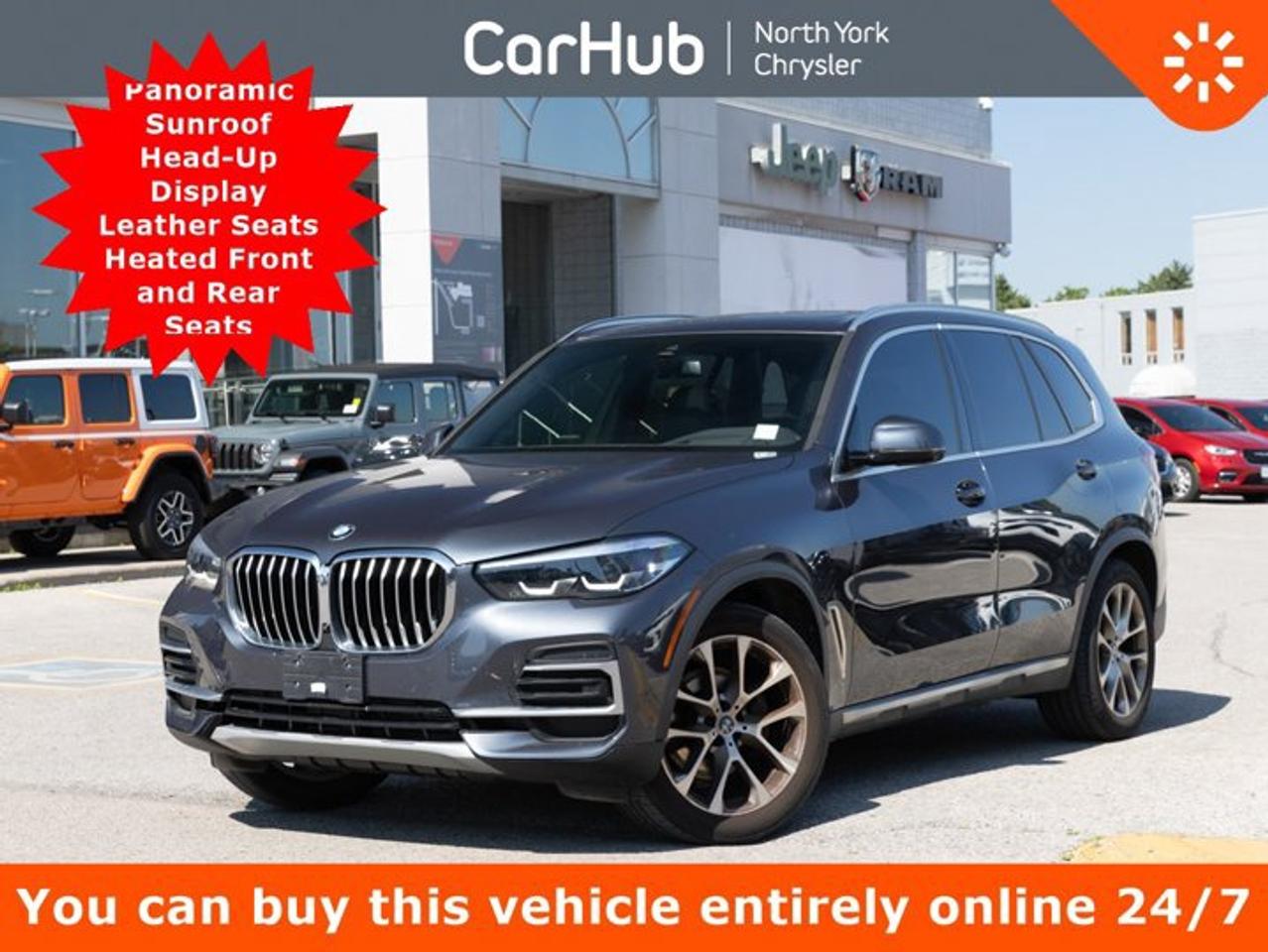 <p>This BMW X5 delivers a Intercooled Turbo Gas/Electric I-6 3.0 L/183 engine powering this Automatic transmission. Window Grid Diversity Antenna, Wheels: 20 x 9 V-Spoke Light Alloy Bicolour -inc: (Style 738), Valet Function.</p><p>This BMW X5 Features the Following Options<br data-end=266 data-start=263 />Panoramic sunroof, head-up display, navigation system, smart device integration, Bluetooth connectivity, HD and satellite radio, remote engine start, keyless entry and start, leather seating, heated front and rear seats, heated steering wheel, power-adjustable front seats with driver-seat and mirror memory, four-zone climate control, hands-free power liftgate, surround-view camera system, rear-view camera, automatic parking, blind-spot monitoring, lane-departure warning, driver monitoring, front collision mitigation, rear parking aid, universal garage door opener, auto-dimming rearview mirror, power-folding heated mirrors, rain-sensing wipers, automatic LED headlights and cargo shade.</p><p>Drive Happy with CarHub<br />*** All-inclusive, upfront prices -- no haggling, negotiations, pressure, or games *** Purchase or lease a vehicle and receive a $1000 CarHub Rewards card for service. *** Purchase this vehicle fully online on CarHub websites</p><p>Transparency Statement<br />USED VEHICLES: Online prices and payments are for finance purchases -- please note there is a $850 safety certification fee. if not Certified, then as per OMVIC Regulations the vehicle is deemed to be not drivable and Not Certified. Cash purchases for used vehicles have a $2,350 surcharge which includes the safety certification (the finance price + $2,350). NEW VEHICLES: New financed vehicles are subject to an $ 850 Processing Fee. New cars priced at over $100,000 including add-ons or accessories are subject to the additional federal luxury tax. While every effort is taken to avoid errors, technical or human error can occur, so please confirm vehicle features, options, materials, and other specs with your CarHub representative. This can easily be done by calling us or by visiting us at the dealership. CarHub used vehicles come standard with 1 key. If we receive more than one key from the previous owner, we include them with the vehicle. Additional keys may be purchased at the time of sale. Ask your Product Advisor for more details. Payments are only estimates derived from a standard term/rate on approved credit. Terms, rates and payments may vary. Prices, rates and payments are subject to change without notice. Please see our website for more details.</p><p> </p>
