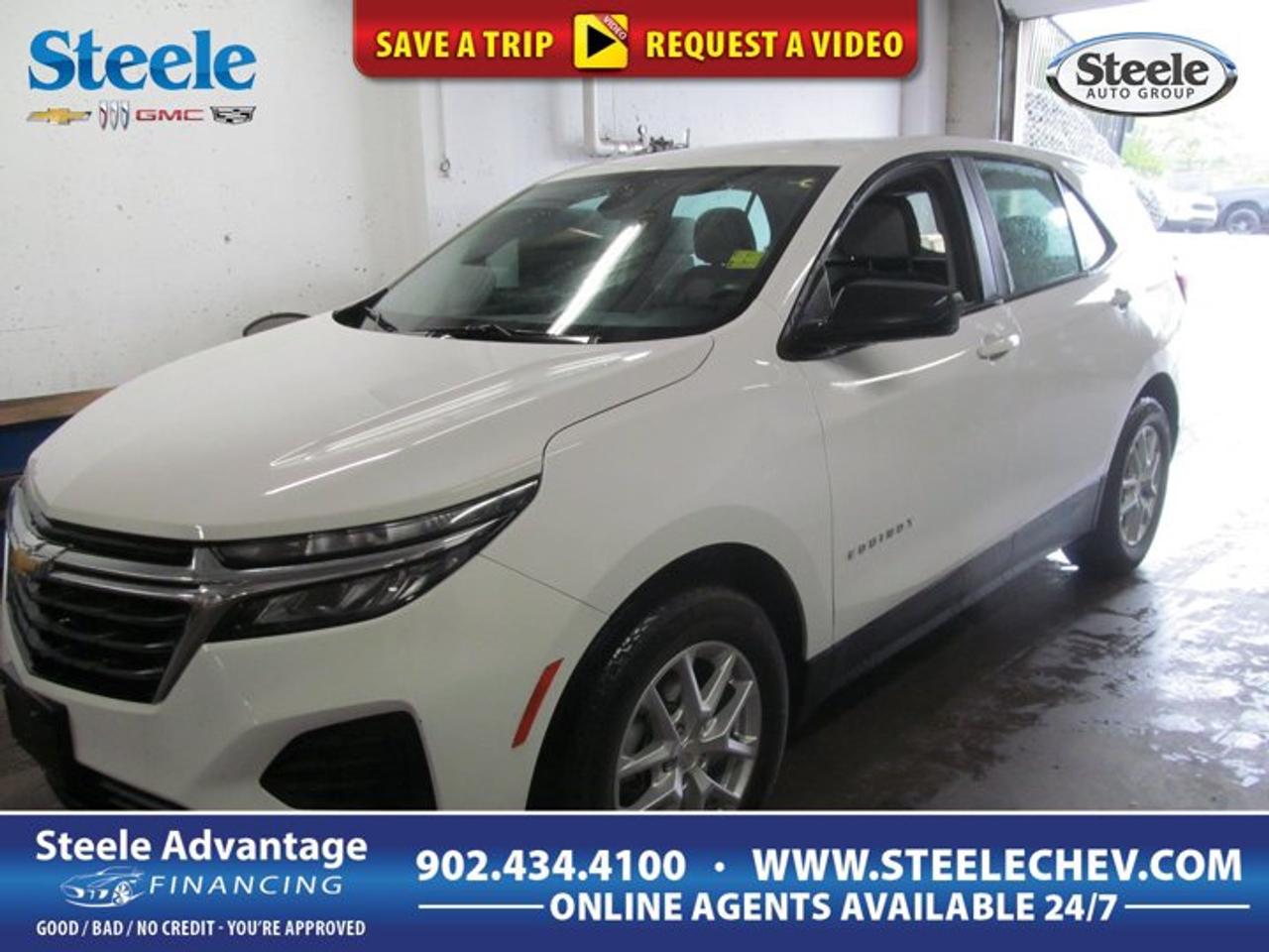 This used 2024 Chevrolet Equinox LS is a smart choice for drivers who want a practical SUV with modern turbo power, easy everyday comfort, and confident road manners. Finished in White and located in Dartmouth at Steele Chevrolet Buick GMC, this four-door Equinox LS offers front-wheel drive, an automatic transmission, and a fuel-friendly 1.5L turbocharged DOHC gas engine.With 45,576 km on the odometer, this 2024 Chevrolet Equinox LS still feels current in design and function. Its clean exterior, versatile cabin layout, and well-balanced size make it easy to park, simple to drive, and ready for commuting, errands, and weekend travel. It delivers the utility many drivers want without feeling bulky.FEATURES OF THE Equinox LSWhite exterior with clean SUV stylingAutomatic transmission for easy daily drivingFront-wheel drive for efficient road useTurbocharged 1.5L DOHC gas engineADVANCED SAFETY FEATURESRear Vision Camera aids reversing visibilityStabiliTrak helps maintain driving controlTeen Driver system supports safer habitsMultiple airbags add occupant securityPERFORMANCE AND EFFICIENCY1.5L turbo engine balances power efficiencyAutomatic transmission delivers smooth shiftingFront-wheel drive supports lighter fuel useDOHC design promotes responsive performanceCOMFORT AND CONVENIENCEFour-door layout improves daily accessCompact SUV size eases parkingComfortable cabin suits daily commutingFlexible interior supports busy lifestylesTECHNOLOGY AND CONNECTIVITYOnStar adds helpful connected servicesClear controls support easy operationDriver information display keeps data visibleModern interface suits everyday useCARGO SPACERear cargo area supports family errandsWide opening helps load larger itemsSplit-folding flexibility expands carrying roomSUV design suits gear and groceriesAWARDS & RECOGNITIONSTop Safety Pick, Insurance Institute for Highway Safety, 2024WHAT OTHER OWNERS LIKEEasy-to-drive size for urban travelUseful cargo room for daily needsSmooth ride on regular commutesEfficient turbo power for highway drivingThe 2024 Chevrolet Equinox LS stands out for its honest usefulness. The turbocharged 1.5L engine gives this SUV a nice mix of everyday response and sensible fuel use, while the automatic transmission helps keep each drive smooth in city traffic and on the highway. Front-wheel drive also helps this model stay efficient and easy to manage in changing conditions.Inside, the 2024 Chevrolet Equinox LS is designed for real life. The cabin is laid out with simple controls and a practical feel that makes each trip easier. Whether you are heading across Dartmouth for work, loading up groceries, or planning a road trip, this SUV offers the space and flexibility that make ownership easy and rewarding.On the outside, the White finish gives the 2024 Chevrolet Equinox LS a fresh and clean look that suits both personal and professional use. Its modern Chevrolet SUV shape is stylish without being overdone, and the four-door layout makes entry and exit easy for passengers in both rows.For drivers shopping for a used SUV that feels current, capable, and sensible, this 2024 Chevrolet Equinox LS deserves a close look. It brings together turbocharged efficiency, practical cargo room, helpful technology like OnStar, and the everyday versatility that keeps this model popular with Canadian drivers.This 2024 Chevrolet Equinox LSs VIN is: 3GNAXHEG6RL168561 .