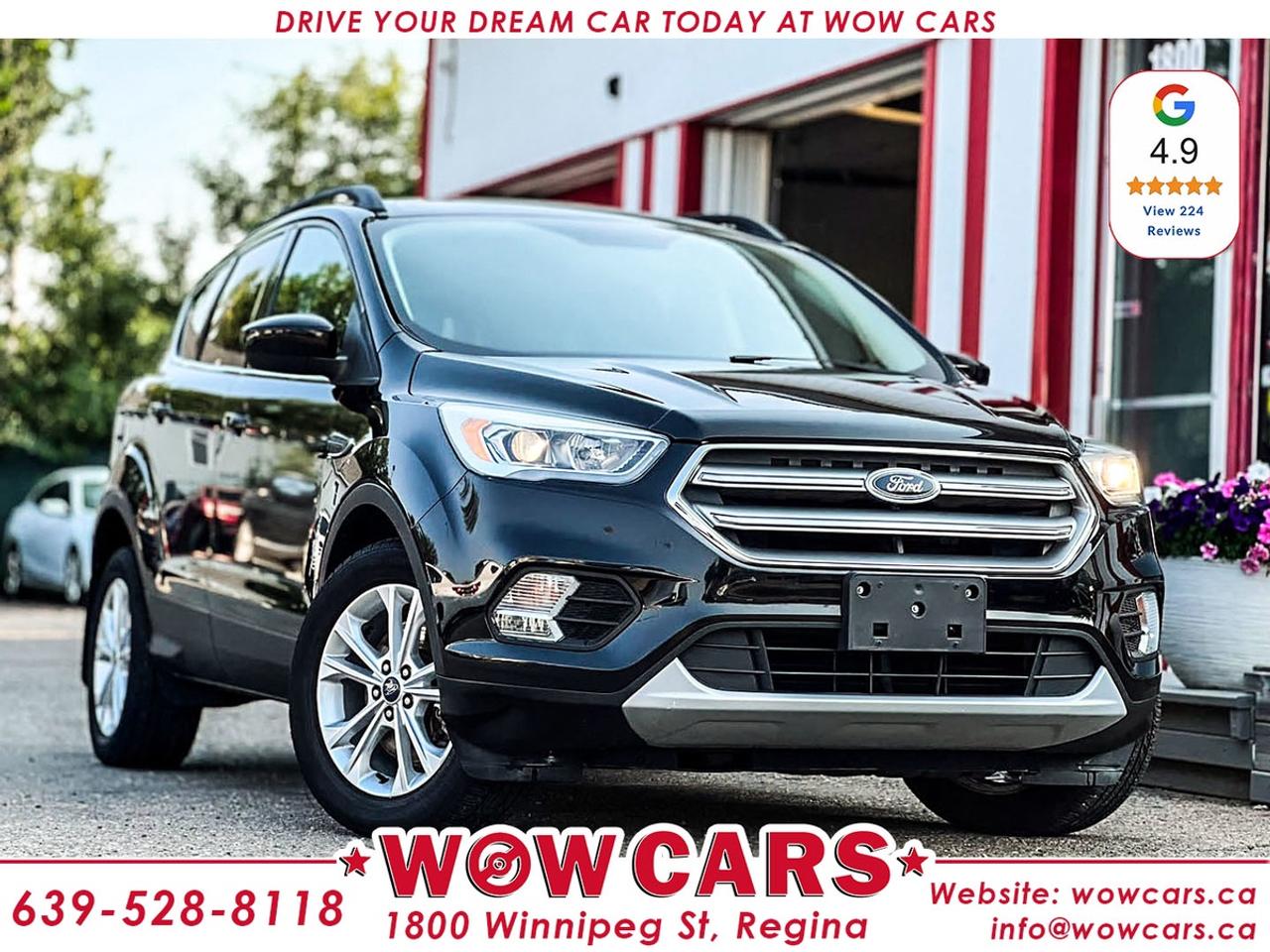 2017 Ford Escape SE AWD Odometer: 102,936 Km <br/> Price: $15,990+taxes <br/> Financing Available <br/> <br/> WOW Factors:- <br/> -Certified and mechanical inspection <br/> <br/> <br/> Highlight Features:- <br/> -Apple Carplay, Android Auto <br/> -All Wheel Drive <br/> -Alloy Wheels <br/> -Backup-Camera <br/> -Power Seats <br/> -Heated Seats <br/> -Parking Sensors <br/> -Auto Start/Stop <br/> -Cruise Control and much more. <br/> <br/> <br/> Financing Available <br/> <br/> Driven by Trust, Powered by Family  Your Destination for Quality Pre-Owned Vehicles <br/> At our family-owned dealership, customer satisfaction isnt just a goal  its our promise. We specialize in pre-owned Cars, SUVs, Vans, and Trucks, offering standout value with the WOW factors that set us apart. From exceptional Google reviews to unmatched after-sales service, we go above and beyond to make your experience seamless, transparent, and friendly. <br/> <br/> <br/> Visit WOW CARS Today at 1800 Winnipeg Street Regina, SK S4P1G2, or give us a call at (639) 528-8II8. <br/>