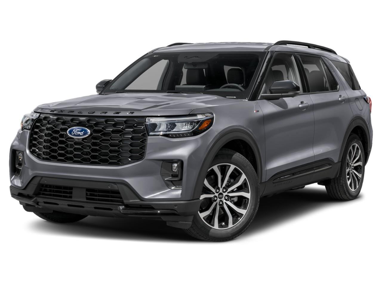 <p>Introducing the stunning 2027 Ford Explorer ST-Line in a sleek gray finish, paired with an exceptional 4×4 drivetrain for enhanced handling and control. This new SUV promises a thrilling drive powered by the efficient 2.3L EcoBoost I-4 engine featuring auto start-stop technology and a smooth 10-speed automatic transmission.</p><p>Step inside and experience the stylish Onyx interior with heated, unique cloth captain's chairs adorned with red stitching. The cabin is not only designed for comfort but also equipped with modern conveniences such as a panoramic opening Vista Roof with power shade, and a third row for extra passenger space. The exterior showcases the sophisticated ST-Line Street Pack with 21" Magnetite-Painted Aluminum wheels and red painted front and rear brake calipers, making a strong statement on the road.</p><p>The Explorer ST-Line integrates advanced technology with a suite of premium features. Stay connected with the Bluetooth connection, satellite radio, and smart device integration, all accessible via a user-friendly navigation system and backed by a Wi-Fi hotspot. Safety is paramount, with features like a backup camera, brake assist, and lane assist ensuring peace of mind. The BlueCruise package brings next-level driver assistance for a hands-free highway drive.</p><p>This versatile and technologically-advanced SUV caters to families and adventurers alike who require a spacious, reliable vehicle with the latest innovations. Don't miss the opportunity to make this 2027 Ford Explorer ST-Line your own. Contact Southlake Ford today for more information and schedule a test drive.</p>