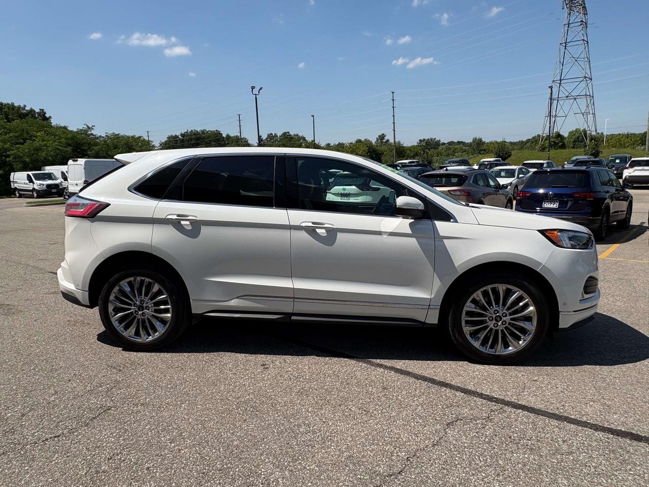 2024 Ford Edge Titanium AWD   Brown Leather   Clean Carfax Photo3