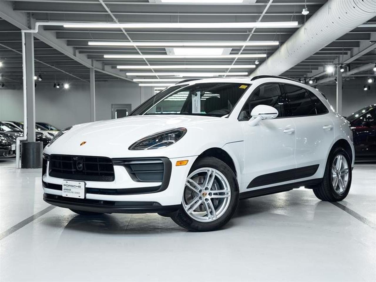 ***Leasing Options Available on Certified Pre-Owned Porsches*** The Porsche that you’ve always wanted. This 2026 Macan has a Clean CarFax Report. With Carrara White Metallic($790), Premium Package Plus ($4,170), Roof Rails in High Gloss Black ($460), Deletion of Model Designation on Rear, Porsche Active Suspension Management (PASM) ($1,560), Sport Chrono Package ($1,390), Sport Tailpipes in Black ($1,090), Wheel Center Caps with Colored Porsche Crest ($220), All-Season Tires for 19 Wheels, Electric Steering Column ($250), Porsche Crest on Headrests (Front) ($410), BOSE® Surround Sound System ($1,130), Under Door Puddle Light Projectors ($450), Heated Windshield ($520), and Surround View ($1,360), this is the car for you! Look for the Porsche Approved seal when buying a pre-owned Porsche. Porsche Approved Pre-Owned Cars are inspected in compliance with our 111-point checklist and any work required is performed using only 100% Porsche Genuine Parts. As proof of the trust that we have in the quality of our vehicles, every certified pre-owned car comes with a minimum of 24 months Porsche Approved Warranty and Porsche Roadside Assistance. The Porsche Approved Warranty covers all components of your Porsche and offers the same level of security as our new car warranty. Luxury Tax is not charged on Certified Pre-Owned vehicles. Call us at 613-749-4275 and ask to speak to one of our Porsche Brand Executives. Serving the Ottawa & Gatineau region. *** Options de location disponibles pour les Porsche doccasion certifiées *** La Porsche de vos rêves. Cette voiture 2026 Macan a un bon rapport d’historique de véhicule de CarFax. Grâce à Carrara White Metallic($790), Premium Package Plus ($4,170), Roof Rails in High Gloss Black ($460), Deletion of Model Designation on Rear, Porsche Active Suspension Management (PASM) ($1,560), Sport Chrono Package ($1,390), Sport Tailpipes in Black ($1,090), Wheel Center Caps with Colored Porsche Crest ($220), All-Season Tires for 19 Wheels, Electric Steering Column ($250), Porsche Crest on Headrests (Front) ($410), BOSE® Surround Sound System ($1,130), Under Door Puddle Light Projectors ($450), Heated Windshield ($520), and Surround View ($1,360), cette voiture est parfaite pour vous! Trouvez le sceau d’approbation de Porsche lorsque vous achetez une Porsche d’occasion. Les voitures d’occasion approuvées par Porsche sont inspectées conformément à notre liste de vérification de 111 points. Tout travail requis est effectué en utilisant uniquement des pièces d’origine Porsche. Comme preuve de la confiance que nous avons dans la qualité de nos véhicules, chaque voiture d’occasion certifiée fait l’objet d’une garantie d’au moins 24 mois approuvée par Porsche et de l’assistance routière Porsche. La garantie approuvée par Porsche couvre tous les composants de votre Porsche et offre le même niveau de sécurité que notre garantie pour les véhicules neufs. La taxe de luxe n’est pas appliquée aux véhicules d’occasion certifiés. Appelez-nous au 613-749-4275 pour parler à l’un de nos directeurs de marque Porsche. Au service de la région d’Ottawa et du Gatineau.