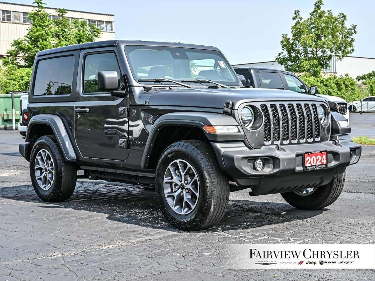 2024 Jeep Wrangler Sport S 2 Door 4x4 HARD TOP   CARPLAY   LED LIGHTING   TRAILER TOW   REMOTE START   HEATED SEATS   17 WHEELS Photo