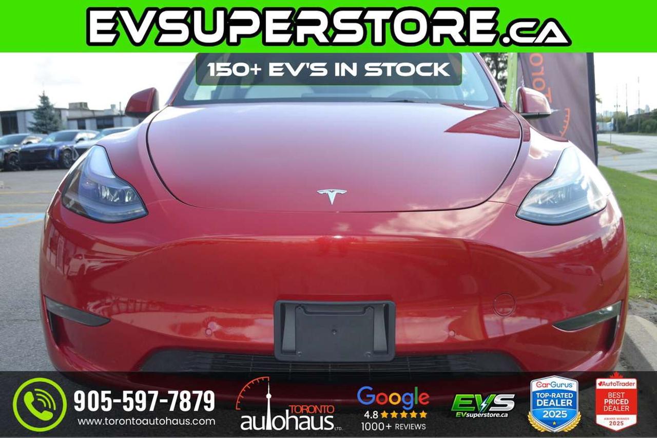 2022 Tesla Model Y LR AWD I WHITE INTERION AT EVSUPERSTORE.CA Photo1