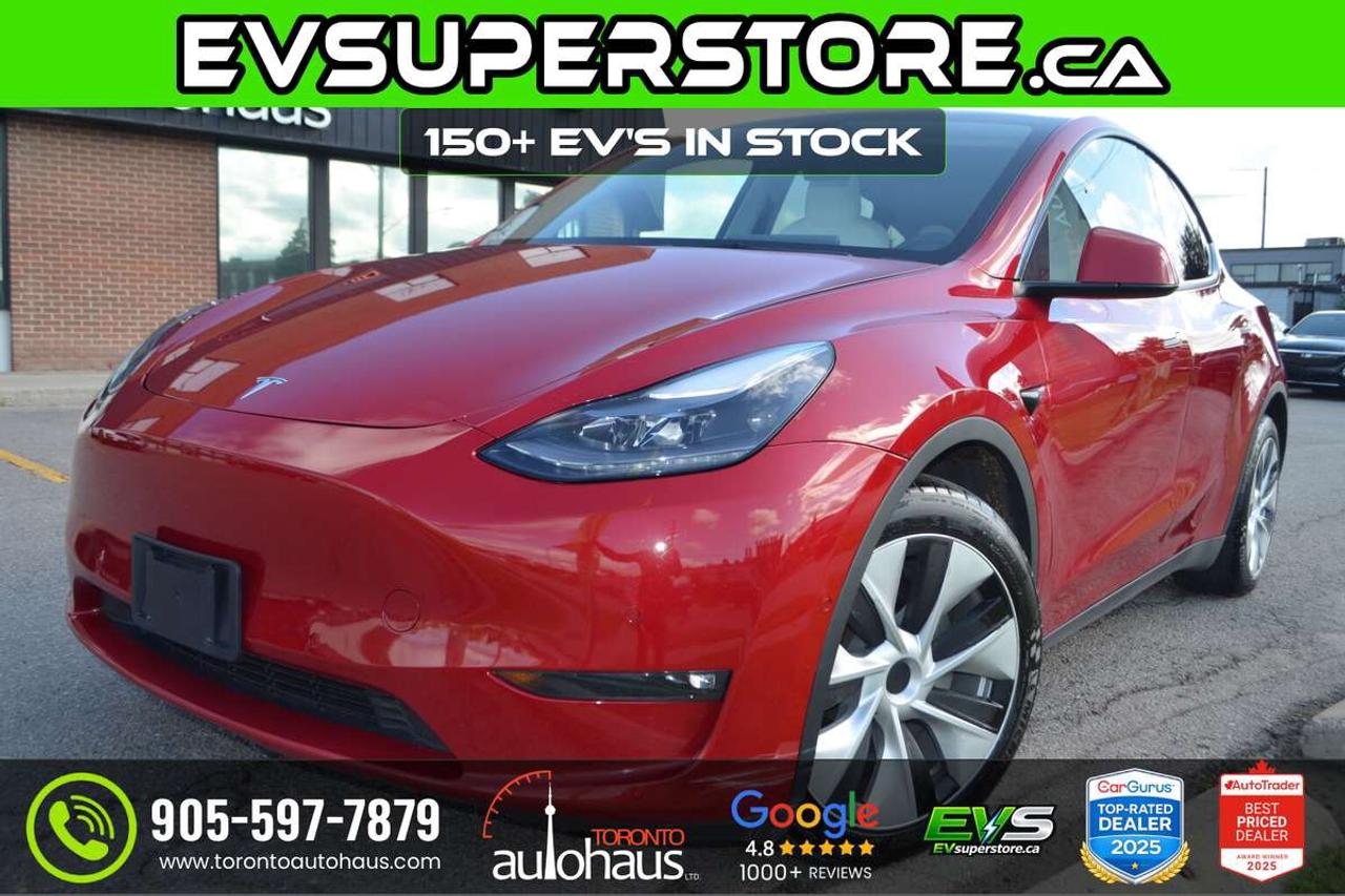 2022 Tesla Model Y LR AWD I WHITE INTERION AT EVSUPERSTORE.CA Photo0
