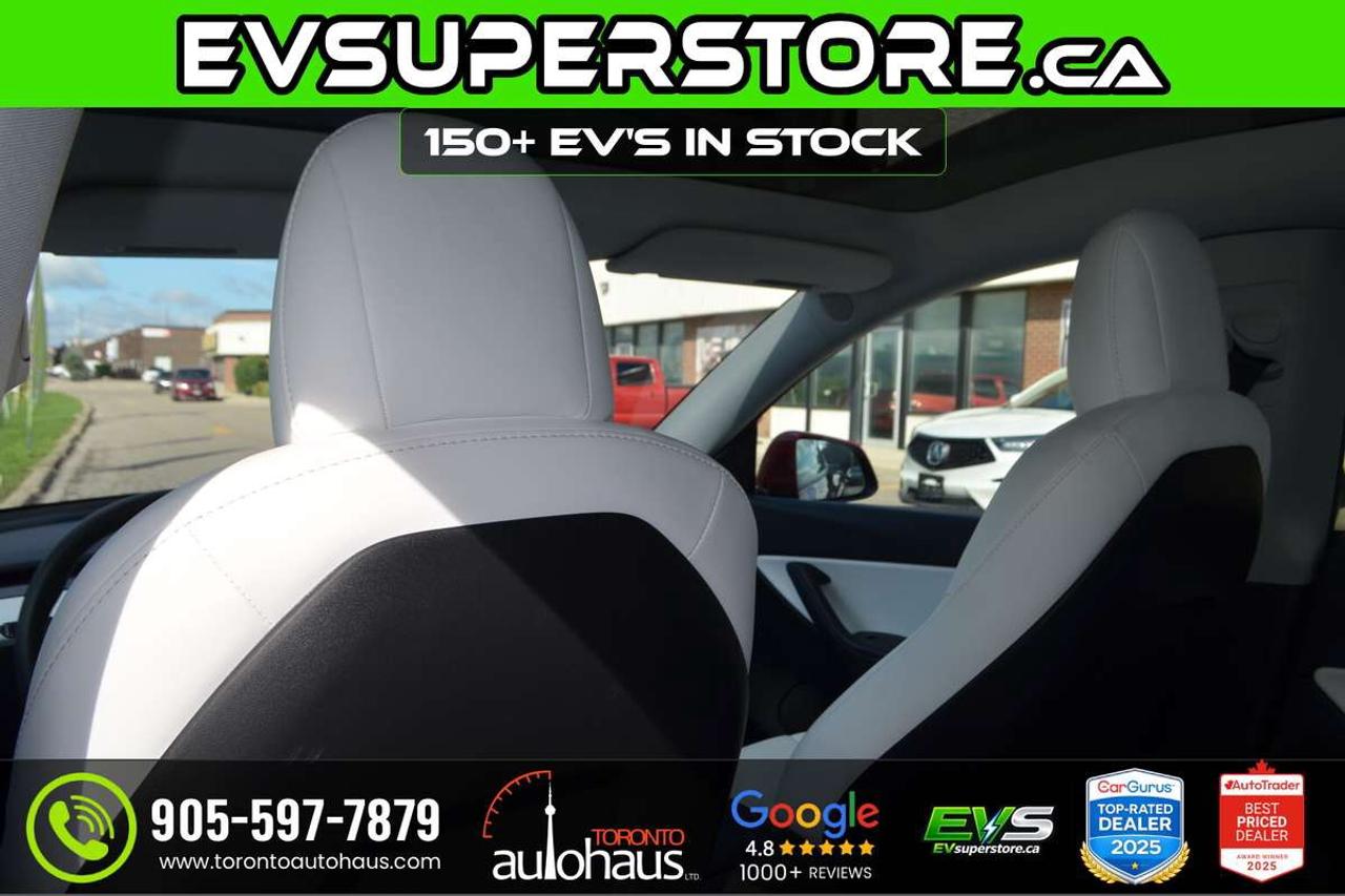2022 Tesla Model Y LR AWD I WHITE INTERION AT EVSUPERSTORE.CA Photo