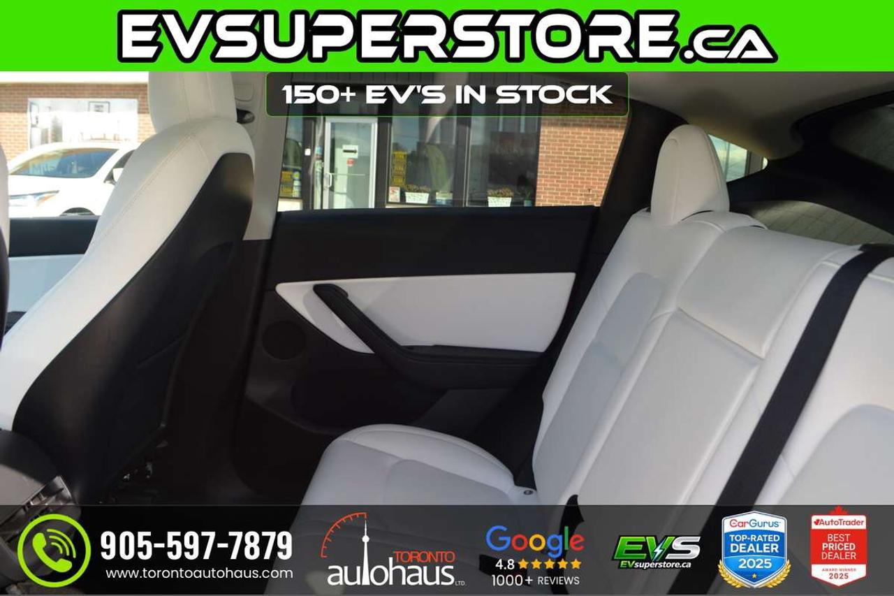 2022 Tesla Model Y LR AWD I WHITE INTERION AT EVSUPERSTORE.CA Photo