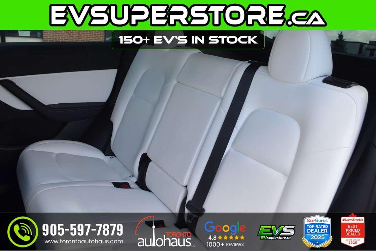 2022 Tesla Model Y LR AWD I WHITE INTERION AT EVSUPERSTORE.CA Photo