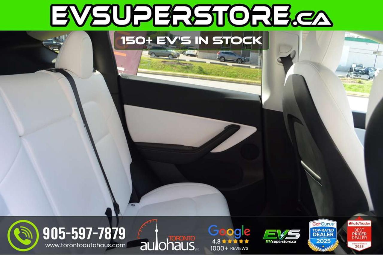 2022 Tesla Model Y LR AWD I WHITE INTERION AT EVSUPERSTORE.CA Photo