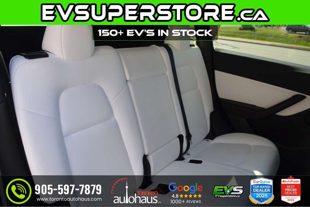 2022 Tesla Model Y LR AWD I WHITE INTERION AT EVSUPERSTORE.CA Photo