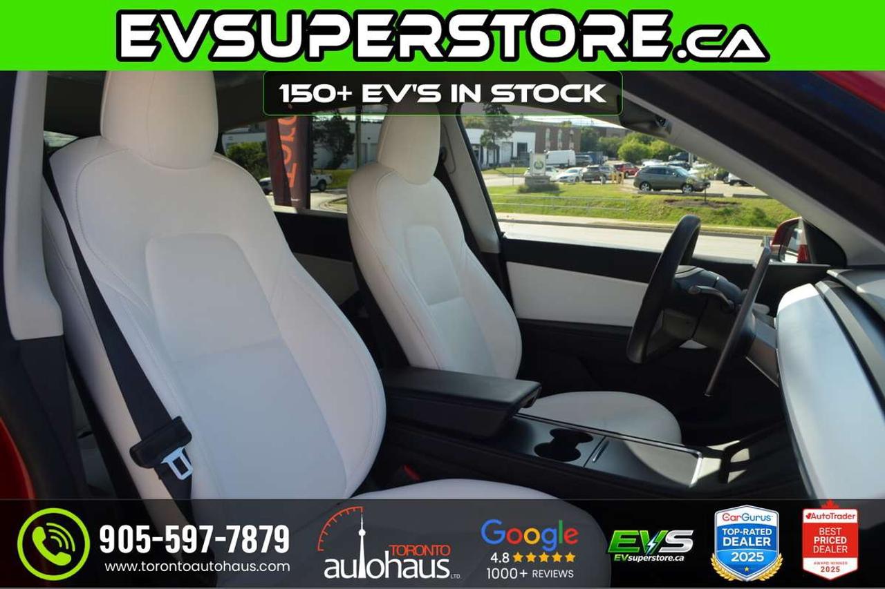 2022 Tesla Model Y LR AWD I WHITE INTERION AT EVSUPERSTORE.CA Photo