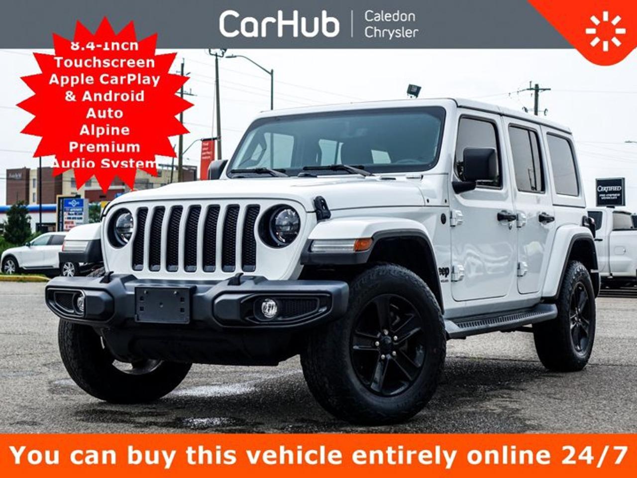 Great PriceOne OwnerCertified Pre-Owned,<p>Sturdy and dependable, this 2023 Jeep Wrangler Sahara 4X4 Altitude comfortably packs in your passengers and their bags with room to spare. Tire Specific Low Tire Pressure Warning, SiriusXM Guardian Emergency Sos Capability, Side Impact Beams, Rear Child Safety Locks, Parkview Back-Up Camera.</p><p>This vehicle is in excellent condition and has passed a multi point inspection. Vehicle detailed.</p><p> </p><p> </p><p>Let the Jeep Wrangler Sahara 4x4 Put Your Familys Safety First <br />Outboard Front Lap And Shoulder Safety Belts -inc: Rear Centre 3 Point, Height Adjusters and Pretensioners, Electronic Stability Control (ESC) And Roll Stability Control (RSC), Dual Stage Driver And Passenger Seat-Mounted Side Airbags, Dual Stage Driver And Passenger Front Airbags, Airbag Occupancy Sensor, ABS And Driveline Traction Control.</p><p> </p><p>Loaded with Additional Options<br />Leather</p><p>Navigation</p><p>Body color 3Pice Hardtop</p><p>Apple Car play Android auto</p><p>Wireless Phone Connectivity</p><p>Mobile Hotspot Internet Access</p><p>Voice Activated Dual Zone Front Automatic Air Conditioning</p><p>Quick Order Package 22L Sahara 4x4 Altitude Including: Engine: 2.0L DOHC I-4 DI Turbo w/ESS, Transmission: 8-Speed Torque Flite Auto, Moulded-In-Color Bumper w/Gloss Black, Leather-Wrapped Shift Knob, Altitude Package, Body-Color Grille w/Gloss Black, Black Interior Accents, Grey/Black Trail Rated Badge, Wizard Black Instrument Panel Bezels, Matte Black Jeep Badge, Leather-Wrapped Park Brake Handle,</p><p>LED Lighting Group Including: Daytime Running Lights w/LED Accents, LED Fog Lamps, LED Reflector Headlamps, LED Taillamps,</p><p>Cold Whether Group Including: Heated Steering Wheel, Remote Start System, Front Heated Seats,</p><p> </p><p>This vehicle does not include a soft top.</p><p> </p><p> </p><p>Drive Happy with CarHub<br />*** All-inclusive, upfront prices -- no haggling, negotiations, pressure, or games</p><p>*** Purchase or lease a vehicle and receive a $1000 CarHub Rewards card for service</p><p>*** Purchase this vehicle fully online on CarHub websites</p><p> </p><p>Transparency Statement<br />USED VEHICLES: Online prices and payments are for finance purchases -- please note there is a $850 safety certification fee. if not Certified, then as per OMVIC Regulations the vehicle is deemed to be not drivable and Not Certified. Cash purchases for used vehicles have a $2,350 surcharge which includes the safety certification (the finance price + $2,350). NEW VEHICLES: New financed vehicles are subject to an $ 850 Processing Fee. New cars priced at over $100,000 including add-ons or accessories are subject to the additional federal luxury tax. While every effort is taken to avoid errors, technical or human error can occur, so please confirm vehicle features, options, materials, and other specs with your CarHub representative. This can easily be done by calling us or by visiting us at the dealership. CarHub used vehicles come standard with 1 key. If we receive more than one key from the previous owner, we include them with the vehicle. Additional keys may be purchased at the time of sale. Ask your Product Advisor for more details. Payments are only estimates derived from a standard term/rate on approved credit. Terms, rates and payments may vary. Prices, rates and payments are subject to change without notice. Please see our website for more details.</p>
