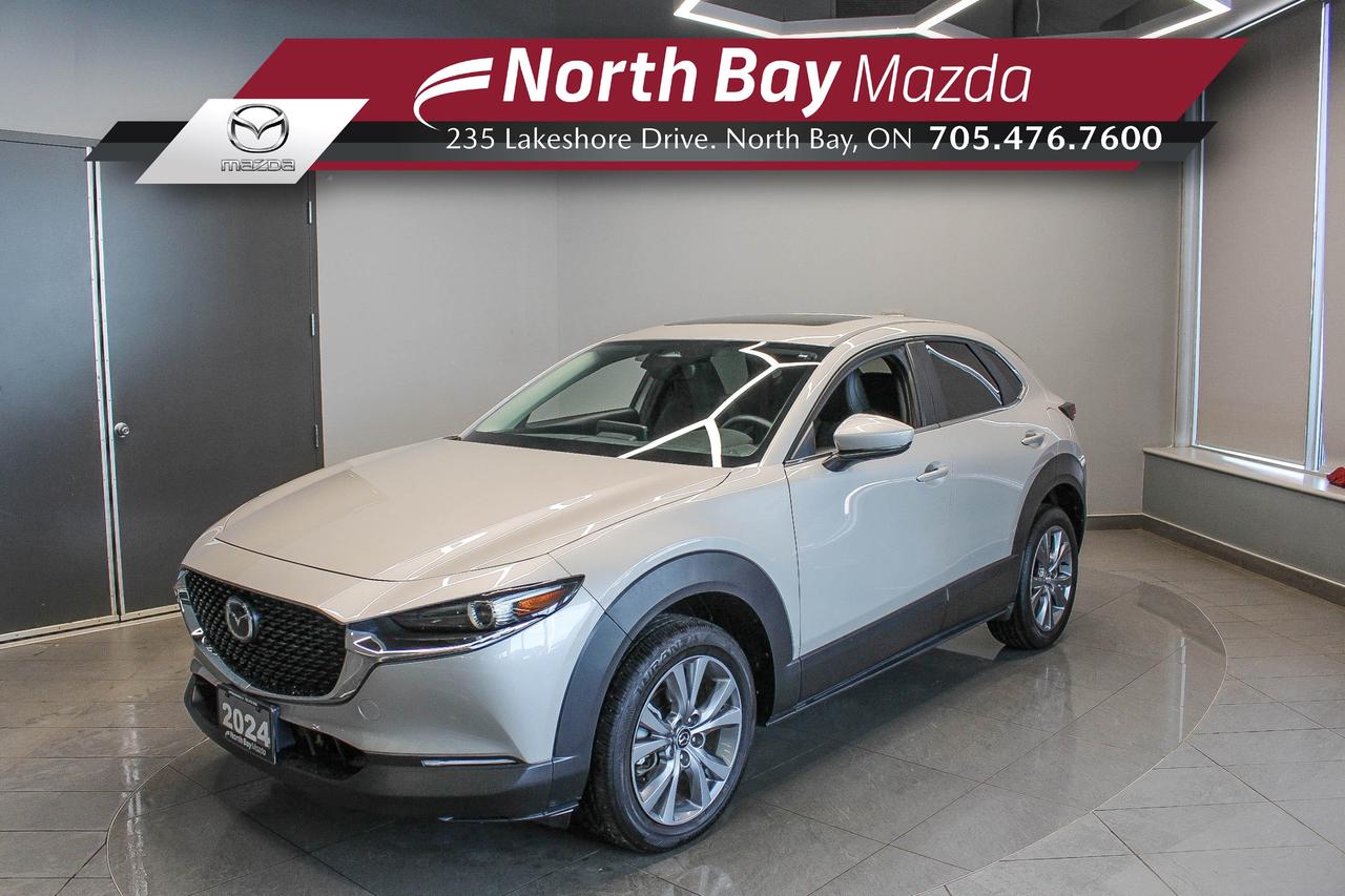 Used 2024 Mazda CX-30 GS MAZDA CERTIFIED PRE-OWNED - LOW KMS - LEATHERETTE - HEATED SEATS/STEERING WHEEL for sale in North Bay, ON