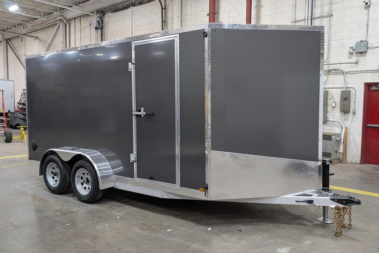 2026 Canadian Trailer Company 7x14 V Nose Cargo Trailer Aluminum Tandem Axle