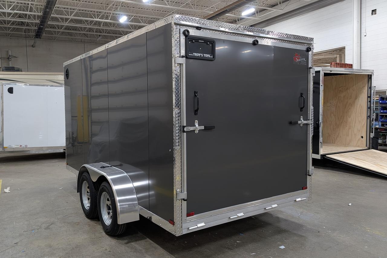 2026 Canadian Trailer Company 7x14 V Nose Cargo Trailer Aluminum Tandem Axle Photo9