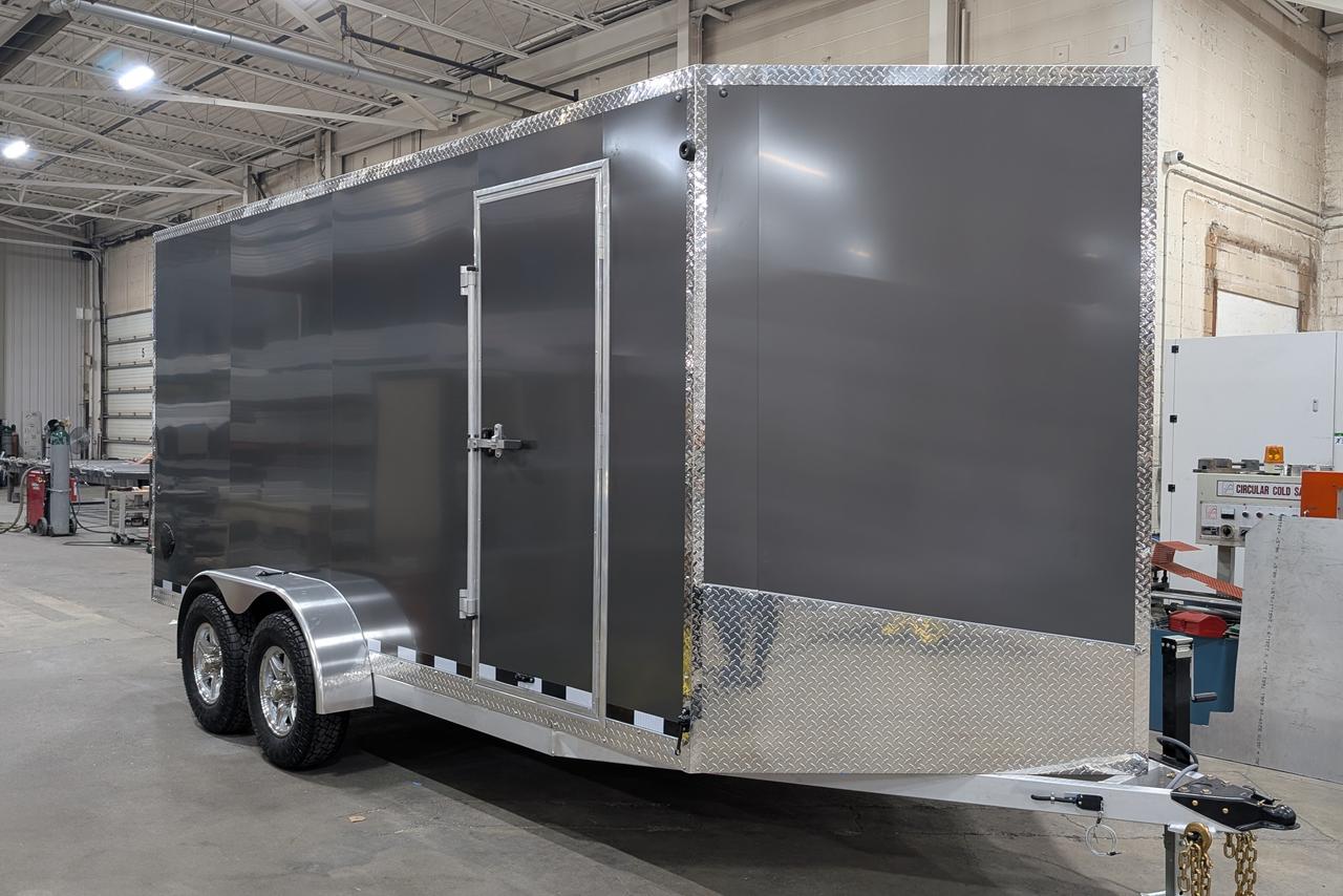 2026 Canadian Trailer Company 7x16 V-Nose Cargo Trailer Aluminum Tandem Axle