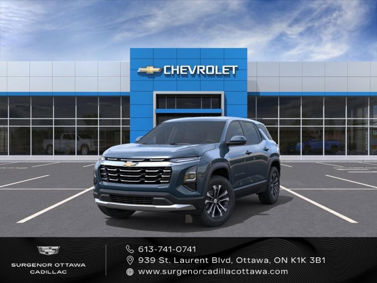 <p>The 2027 Chevrolet Equinox AWD LT in a captivating blue color paired with an advanced all-wheel drive delivers impressive handling for diverse road conditions. Ideal for adventurous journeys, this SUV combines style, comfort, and capability.</p><p>Step into the spacious interior featuring elegant black cloth seats, designed to make both driver and passengers feel at home. The 17" Grazen Metallic machined-face aluminum wheels and metallic Lakeshore Blue finish complement the vehicle's sporty and modern aesthetic. Enjoy enhanced convenience with options like keyless entry, heated seats, and a remote start system.</p><p>Stay connected and safe with cutting-edge technology, including a backup camera, lane assist, and parking sensors. The advanced infotainment system offers a wi-fi hotspot and smart device integration for seamless connectivity. Safety features like adaptive cruise control and brake assist add peace of mind, whether in city traffic or on long highway drives.</p><p>This Equinox is perfect for families and tech-savvy individuals alike, offering both practicality and a touch of luxury. Get in touch with Surgenor Chevrolet Buick GMC Cadillac to learn more and take a test drive today!</p>