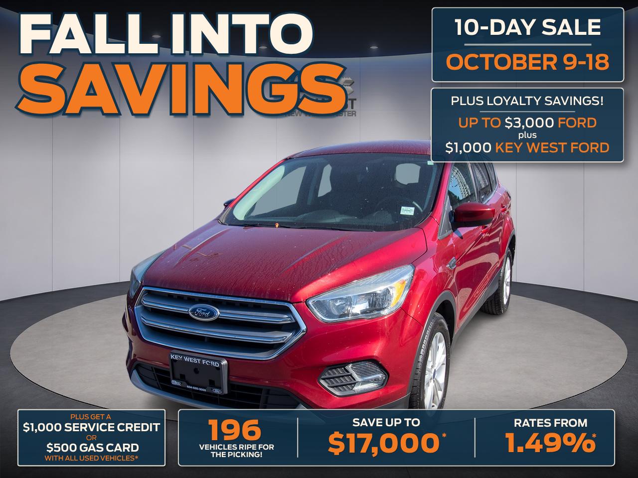 Ruby Red 2017 Ford Escape SUV / Crossover All-Wheel Drive Automatic
