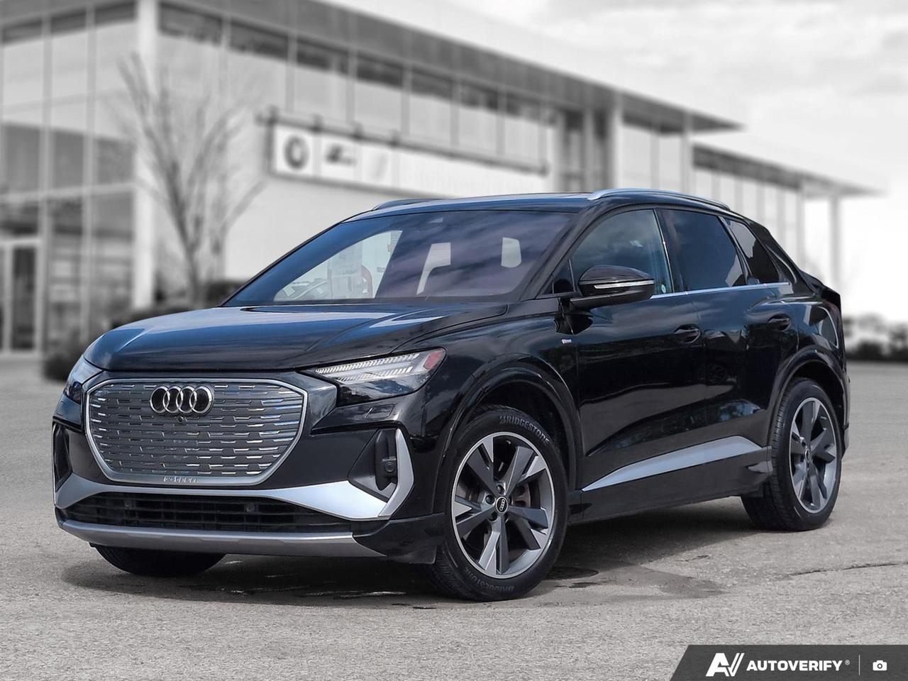 Used 2022 Audi Q4 e-tron Technik Technik | S-Line | Local | Winter Tire Included | Clean CARFAX for sale in Winnipeg, MB