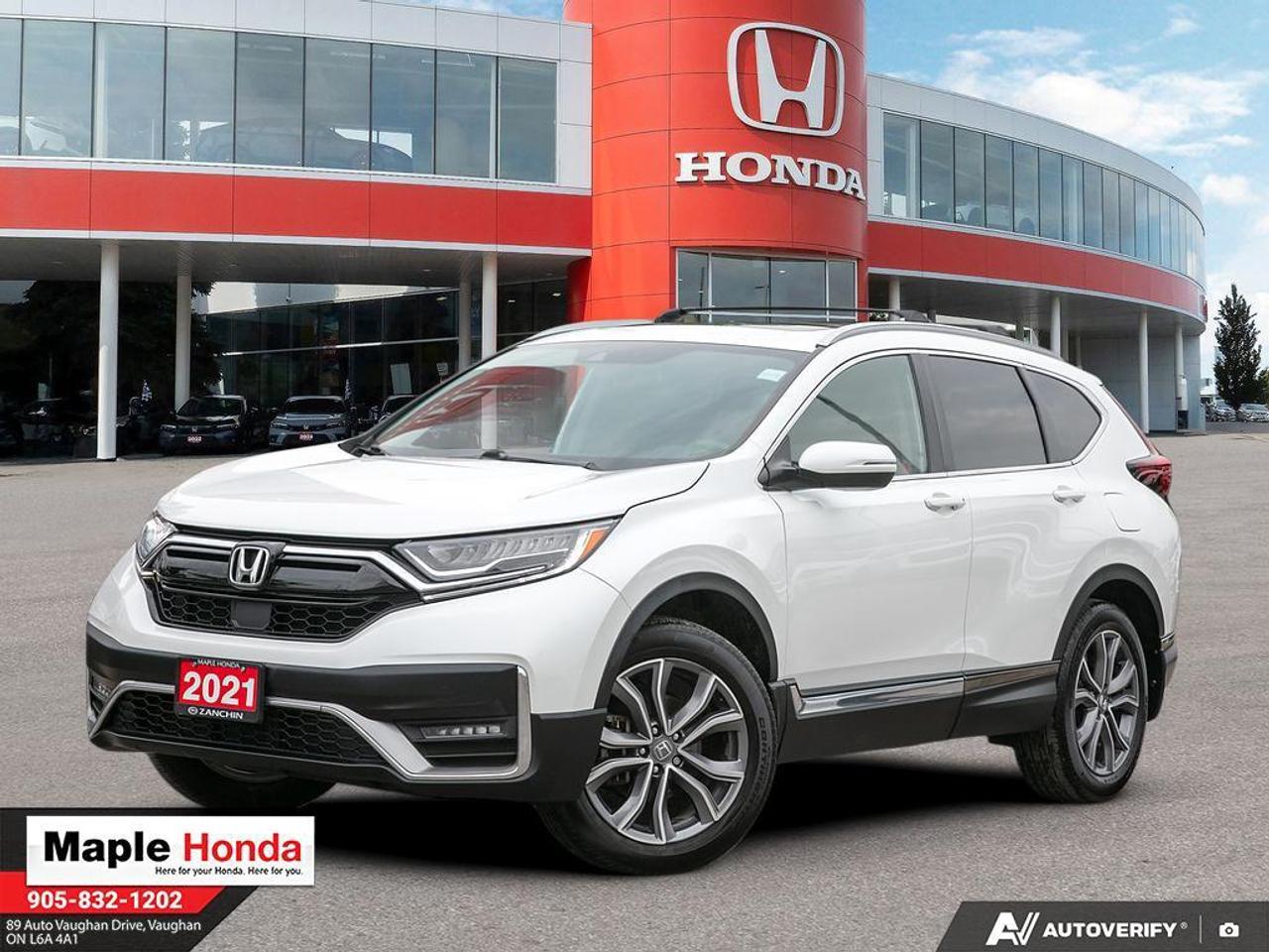 Recent Arrival! 2021 Honda CR-V Touring Panoramic roof| Heated Seats| Auto Star| Honda Sensing|


Touring Panoramic roof| Heated Seats| Auto Star| Honda Sensing| AWD CVT 1.5L I4 Turbocharged DOHC 16V LEV3-ULEV50 190hp


Why Buy from Maple Honda? REVIEWS: Why buy an used car from Maple Honda? Our reviews will answer the question for you. We have over 2,500 Google reviews and have an average score of 4.9 out of a possible 5. Who better to trust when buying an used car than the people who have already done so? DEPENDABLE DEALER: The Zanchin Group of companies has been providing new and used vehicles in Vaughan for over 40 years. Since 1973 our standards of excellent service and customer care has enabled us to grow to over 34 stores in the Great Toronto area and beyond. Still family owned and still providing exceptional customer care. WARRANTY / PROTECTION: Buying an used vehicle from Maple Honda is always a safe and sound investment. We know you want to be confident in your choice and we want you to be fully satisfied. Thats why ALL our used vehicles come with our limited warranty peace of mind package included in the price. No questions, no discussion - 30 days safety related items only. From the day you pick up your new car you can rest assured that we have you covered. TRADE-INS: We want your trade! Looking for the best price for your car? Our trade-in process is simple, quick and easy. You get the best price for your car with a transparent, market-leading value within a few minutes whether you are buying a new one from us or not. Our Used Sales Department is ALWAYS in need of fresh vehicles. Selling your car? Contact us for a value that will make you happy and get paid the same day. Https:/www.maplehonda.com.

Easy to buy, easy for servicing. You can find us in the Maple Auto Mall on Jane Street north of Rutherford. We are close both Canadas Wonderland and Vaughan Mills shopping centre. Easy to call in while you are shopping or visiting Wonderland, Maple Honda provides used Honda cars and trucks to buyers all over the GTA including, Toronto, Scarborough, Vaughan, Markham, and Richmond Hill. Our low used car prices attract buyers from as far away as Oshawa, Pickering, Ajax, Whitby and even the Mississauga and Oakville areas of Ontario. We have provided amazing customer service to Honda vehicle owners for over 40 years. As part of the Zanchin Auto group we offer dependable service and excellent customer care. We are here for you and your Honda.