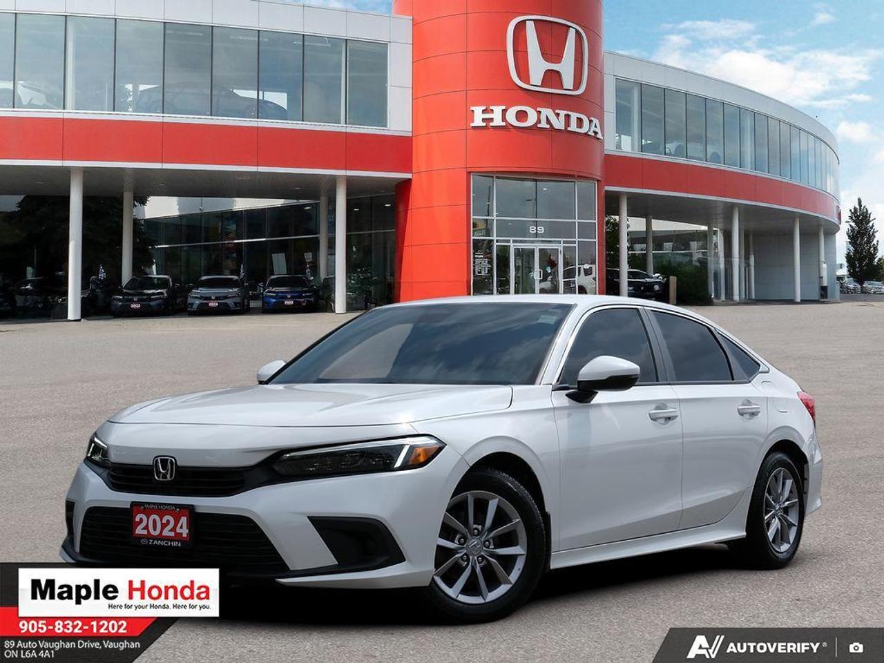 Recent Arrival! 2024 Honda Civic EX Sunroof| Heated Seats| Auto Start| Honda Sensing|

EX Sunroof| Heated Seats| Auto Start| Honda Sensing| FWD CVT 2.0L 4-Cylinder DOHC 16V i-VTEC


Why Buy from Maple Honda? REVIEWS: Why buy an used car from Maple Honda? Our reviews will answer the question for you. We have over 2,500 Google reviews and have an average score of 4.9 out of a possible 5. Who better to trust when buying an used car than the people who have already done so? DEPENDABLE DEALER: The Zanchin Group of companies has been providing new and used vehicles in Vaughan for over 40 years. Since 1973 our standards of excellent service and customer care has enabled us to grow to over 34 stores in the Great Toronto area and beyond. Still family owned and still providing exceptional customer care. WARRANTY / PROTECTION: Buying an used vehicle from Maple Honda is always a safe and sound investment. We know you want to be confident in your choice and we want you to be fully satisfied. Thats why ALL our used vehicles come with our limited warranty peace of mind package included in the price. No questions, no discussion - 30 days safety related items only. From the day you pick up your new car you can rest assured that we have you covered. TRADE-INS: We want your trade! Looking for the best price for your car? Our trade-in process is simple, quick and easy. You get the best price for your car with a transparent, market-leading value within a few minutes whether you are buying a new one from us or not. Our Used Sales Department is ALWAYS in need of fresh vehicles. Selling your car? Contact us for a value that will make you happy and get paid the same day. Https:/www.maplehonda.com.

Easy to buy, easy for servicing. You can find us in the Maple Auto Mall on Jane Street north of Rutherford. We are close both Canadas Wonderland and Vaughan Mills shopping centre. Easy to call in while you are shopping or visiting Wonderland, Maple Honda provides used Honda cars and trucks to buyers all over the GTA including, Toronto, Scarborough, Vaughan, Markham, and Richmond Hill. Our low used car prices attract buyers from as far away as Oshawa, Pickering, Ajax, Whitby and even the Mississauga and Oakville areas of Ontario. We have provided amazing customer service to Honda vehicle owners for over 40 years. As part of the Zanchin Auto group we offer dependable service and excellent customer care. We are here for you and your Honda.