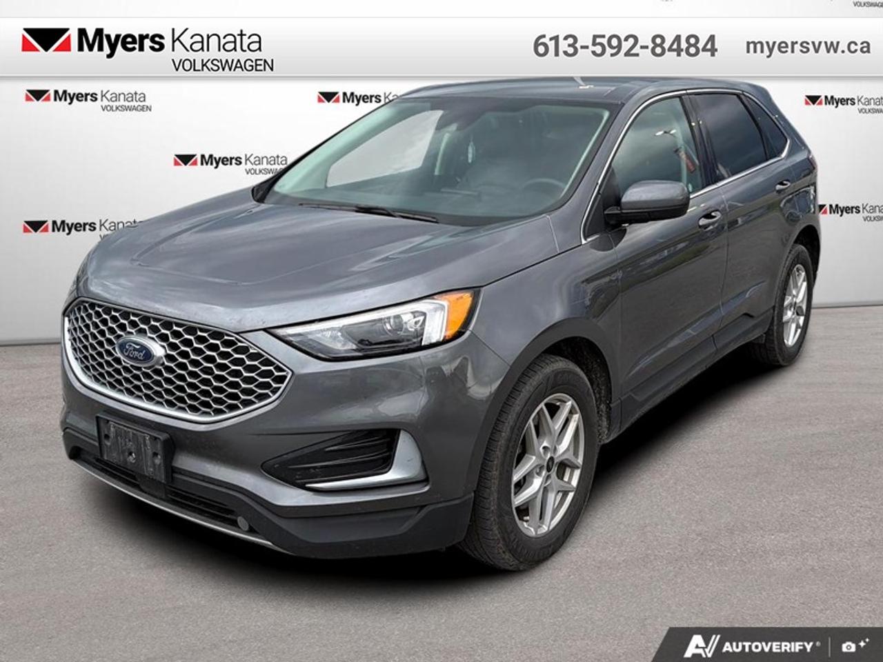 <b>Heated Seats,  Power Liftgate,  Apple CarPlay,  Android Auto,  Remote Start!</b><br> <br>  Compare at $105051 - Our Price is just $101991! <br> <br>Comfortable ride quality, an airy cabin and generous standard tech features make this 2024 Ford Edge a stand-out SUV. This 2024 Ford Edge is fresh on our lot in Kanata.<br> <br>With meticulous attention to detail and amazing style, the Ford Edge seamlessly integrates power, performance and handling with awesome technology to help you multitask your way through the challenges that life throws your way. Made for an active lifestyle and spontaneous getaways, the Ford Edge is as rough and tumble as you are. Push the boundaries and stay connected to the road with this sweet ride!<br> <br>This SUV has 113,621 km. Its nice in colour and is completely accident free based on the <a href=https://vhr.carfax.ca/?id=d2HVJaJwRN5qKDL8/hZ5tKGJTe0rABQA target=_blank>CARFAX Report</a>. It has an Automatic transmission and is powered by a 250HP 2.0L 4 Cylinder Engine. <br> <br> Our Edges trim level is SEL. Stepping up to this SEL trim rewards you with plush heated front seats featuring power adjustment and lumbar support, a power liftgate for rear cargo access, a key fob with remote engine start and rear parking sensors, in addition to a 12-inch capacitive infotainment screen bundled with wireless Apple CarPlay and Android Auto, SiriusXM satellite radio, a 6-speaker audio setup, and 4G mobile hotspot internet connectivity. You and yours are assured of optimum road safety, with blind spot detection, rear cross traffic alert, pre-collision assist with automatic emergency braking, lane keeping assist, lane departure warning, forward collision alert, driver monitoring alert, and a rearview camera with an inbuilt washer. Also standard include proximity keyless entry, dual-zone climate control, 60-40 split front folding rear seats, LED headlights with automatic high beams, and even more. This vehicle has been upgraded with the following features: Heated Seats, Power Liftgate, Apple CarPlay, Android Auto, Remote Start, Ford Co-Pilot360, Lane Keep Assist.<br> To view the original window sticker for this vehicle view this <a href=http://www.windowsticker.forddirect.com/windowsticker.pdf?vin=2FMPK4J90RBA25646 target=_blank>http://www.windowsticker.forddirect.com/windowsticker.pdf?vin=2FMPK4J90RBA25646</a>. <br/><br> <br>To apply right now for financing use this link: <a href=https://www.myersvw.ca/financing-request/ target=_blank>https://www.myersvw.ca/financing-request/</a><br> <br/><br>Backed by Myers Exclusive NO Charge Engine/Transmission for life program lends itself for your peace of mind and you can buy with confidence. Call one of our experienced Sales Representatives today and book your very own test drive! Why buy from us? Move with the Myers Automotive Group since 1942! We take all trade-ins - Appraisers on site - Full safety inspection including e-testing and professional detailing prior delivery! <br><br>*LIFETIME ENGINE TRANSMISSION WARRANTY NOT AVAILABLE ON VEHICLES MARKED AS-IS, VEHICLES WITH KMS EXCEEDING 140,000KM, VEHICLES 8 YEARS & OLDER, OR HIGHLINE BRAND VEHICLES (eg.BMW, INFINITI, CADILLAC, LEXUS...). FINANCING OPTIONS NOT AVAILABLE ON VEHICLES MARKED AS-IS OR AS-TRADED.<br> Come by and check out our fleet of 40+ used cars and trucks and 140+ new cars and trucks for sale in Kanata.  o~o