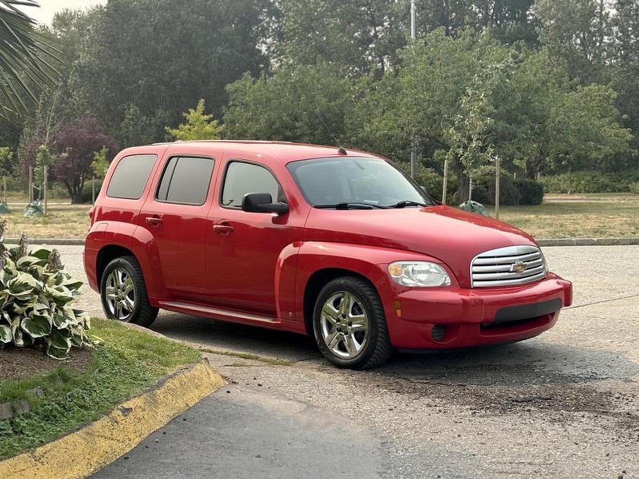 This 2008 Chevrolet HHR LS is powered by a 2.2L 4-cylinder engine producing approximately 149 horsepower, paired with an automatic transmission and front-wheel drive. Designed as a compact wagon, it offers versatile cargo space and seating for everyday commuting, errands, and family transportation.

The cabin is equipped with cruise control, air conditioning and heat, AM/FM stereo, CD player, AUX input, and power windows, power door locks, and power mirrors for everyday convenience.

Finished in red with a gray cloth interior, this Chevrolet HHR LS combines practical hatchback versatility with a comfortable interior and economical 4-cylinder performance.  $7,800.00 plus $375 processing fee, $8,175.00 total payment obligation before taxes.   Listing report, warranty, contract commitment cancellation fee. All above specifications and information is considered to be accurate but is not guaranteed and no opinion or advice is given as to whether this item should be purchased. We do not allow test drives due to theft, fraud, acts of vandalism and undetectable impaired driving. Instead we provide the following benefits: Complimentary Warranty (with options to extend), Limited Money Back Satisfaction Guarantee on Fully Completed Contracts, Contract Commitment Cancellation, and an Open-Ended Sell-Back Option. Ask seller for details or call 604-522-REPO(7376) to confirm listing availability.