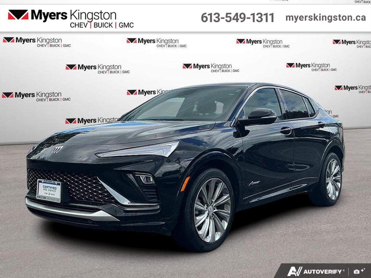 <b>Moonroof,  Leather Seats,  Wireless Charging,  Power Liftgate,  Heated Seats!</b><br> <br> This Buick Envista isnt just new. Its all-new and is designed to exceed expectations. This 2025 Buick Envista is fresh on our lot in Kingston.<br> <br>Buicks represents a bold foray into the crossover SUV segment, and debuts with arresting styling and a suite of awesome tech and safety features. The swooping roofline and bold proportions make for a certain head-turner when on the move. With impressive performance and satisfying dynamics, this Buick Envista is sure to impress.<br> <br>This SUV has 71,135 km. Its nice in colour. It has an Automatic transmission and is powered by a 137HP 1.2L 3 Cylinder Engine. <br> <br> Our Envistas trim level is Avenir. This range-topping Envista Avenue adds in a power open/close moonroof, perforated leather seats, a wireless charging pad and a power liftgate for rear cargo access, and comes loaded with amazing standard features such as heated front seats with lumbar adjustment, a heated steering wheel, remote engine start, wi-fi hotspot capability, and an 11-inch diagonal touchscreen with wireless Apple CarPlay and Android Auto, with SiriusXM streaming radio. Additional features include adaptive cruise control, lane keeping assist with lane departure warning, lane change alert with blind zone alert, and a rear vision camera. This vehicle has been upgraded with the following features: Moonroof, Leather Seats, Wireless Charging, Power Liftgate, Heated Seats, Remote Start, Adaptive Cruise Control.<br> <br>To apply right now for financing use this link: <a href=https://www.taylorautomall.com/finance/apply-for-financing/ target=_blank>https://www.taylorautomall.com/finance/apply-for-financing/</a><br> <br/>Buy this vehicle now for the lowest bi-weekly payment of <b>$195.74</b> with $0 down for 96 months @ 8.99% APR O.A.C. ( Plus applicable taxes - Plus applicable fees ). See dealer for details. <br><br>For more information, please call any of our knowledgeable used vehicle staff at (613) 549-1311!<br><br> Come by and check out our fleet of 60+ used cars and trucks and 180+ new cars and trucks for sale in Kingston.  o~o