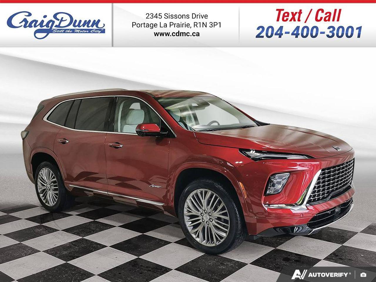 * SUPER CRUISE * HEADS UP DISPLAY * Vented & Heated Seats, Heated 2nd Row Seating, Heated Steering Wheel, Power Seats, Front Seat Massage, 7 Passenger Seating, Remote Start, Tri-Zone Automatic Climate Control, Intersection Automatic Emergency Braking, Hitch Guidance, Rear Camera Washer, 30 UltraWide Digital Display, Adaptive Cruise Control, Trailering Provisions, Reverse Automatic Braking, Traffic Sign Recognition, HD Surround Vision, Bose Premium Sound, Enhanced Automatic Parking Assist, Blind Zone Steering Assist, Rear Pedestrian Alert, Automatic Emergency Braking, Following Distance Indicator, Forward Collision Alert, Apple CarPlay, Andriod Auto, 22 Aluminum Wheels and the 2.5L Turbo Engine.  MANITOBAS LOWEST INTERNET PRICE  Options Included in Vehicle Price:  - $250 Cherry Red Tintcoat - $195 Engine Block Heater - $299 3 Years SiriusXM - $225 All-Weather Cargo Mat  Text us at 204-400-3001 for more info!  Price does not include GST or PST.  Dealer Permit #0559