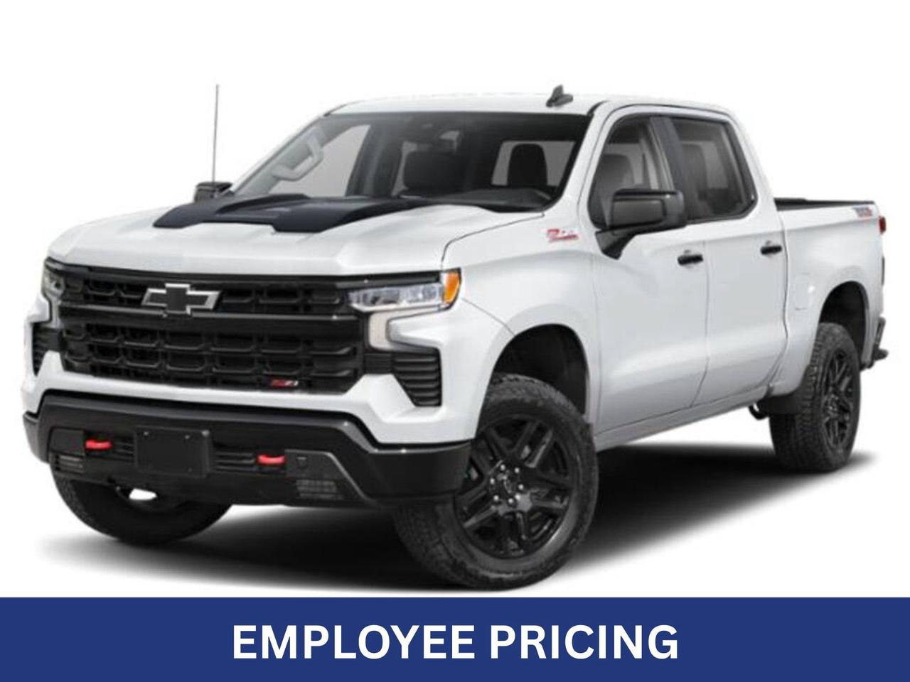* WIRELESS CHARGING * REMOTE START * Dual Exhaust, Adaptive Cruise Control, Integrated Trailer Brake Controller, Dual-Zone Automatic Climate Control, Sunroof, Spray-on Bedliner, Power Seat, Hitch Guidance with Hitch View, 20 Aluminum Wheels, Front & Rear Park Assist, Following Distance Indicator, Forward Collision Alert, Lane Keep Assist/Departure Warning, Automatic Emergency Braking, Pedestrian Detection, Trailer Side Blind Zone Alert, Bose Premium Sound, Surround Vision and the 3.0L Turbo-Diesel Engine feature this 2026 Chevy Silverado LT Trail Boss Crew Cab 4x4.  MANITOBAS LOWEST INTERNET PRICE  Options Included in Vehicle Price:  - $755 Front Bucket Seats - $1325 Power Sunroof - $575 Adaptive Cruise Control - $4420 Duramax 3.0L Turbo-Diesel - $4395 LT Trail Bloss Premium Package - $780 Dark Essentials Package  Text us at 204-400-3001 for more info!  Price does not include GST or PST.  Dealer Permit #0559