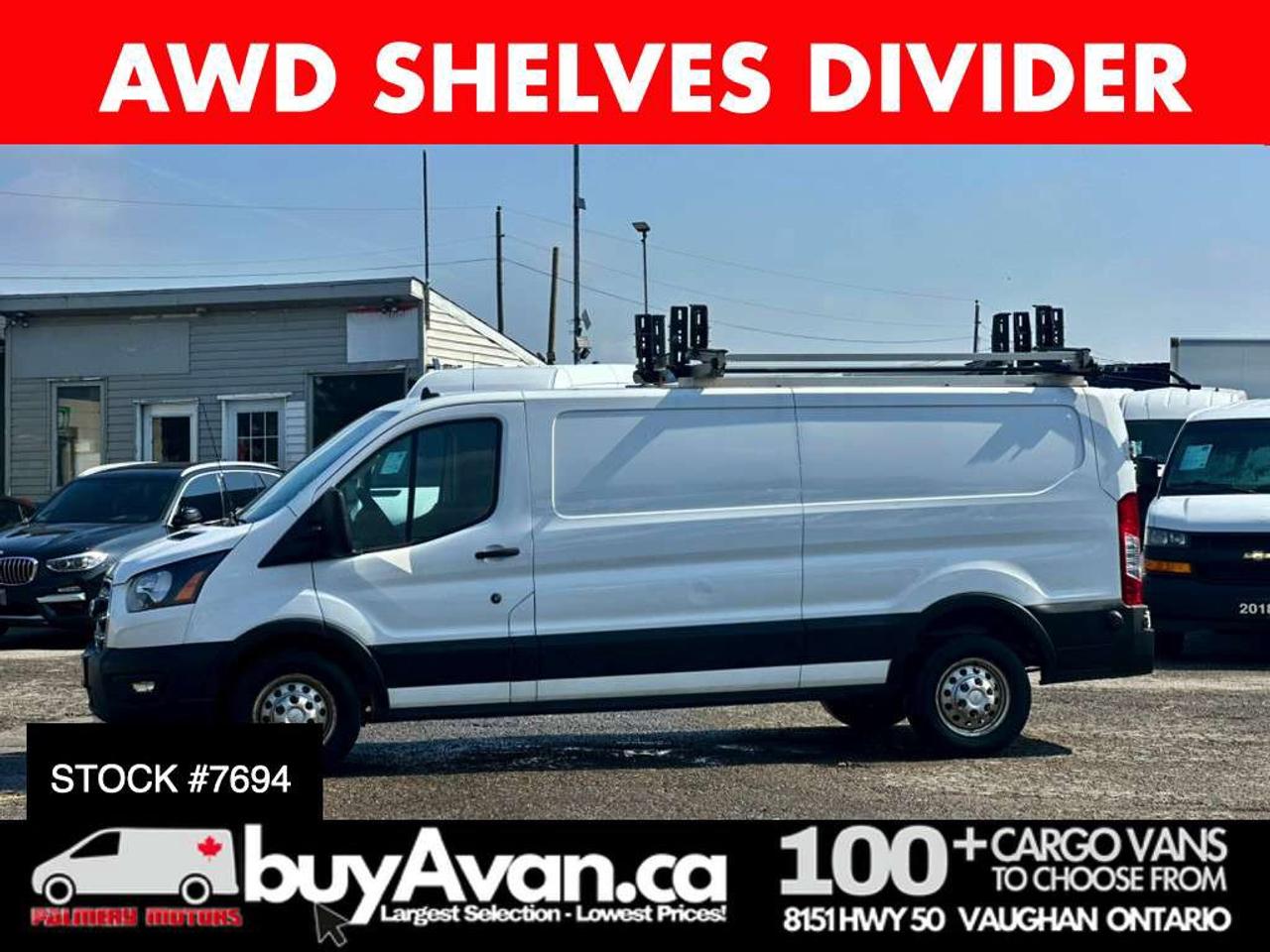 2020 Ford Transit T-350 XLT 148WB AWD Racks Shelves Divider Photo0